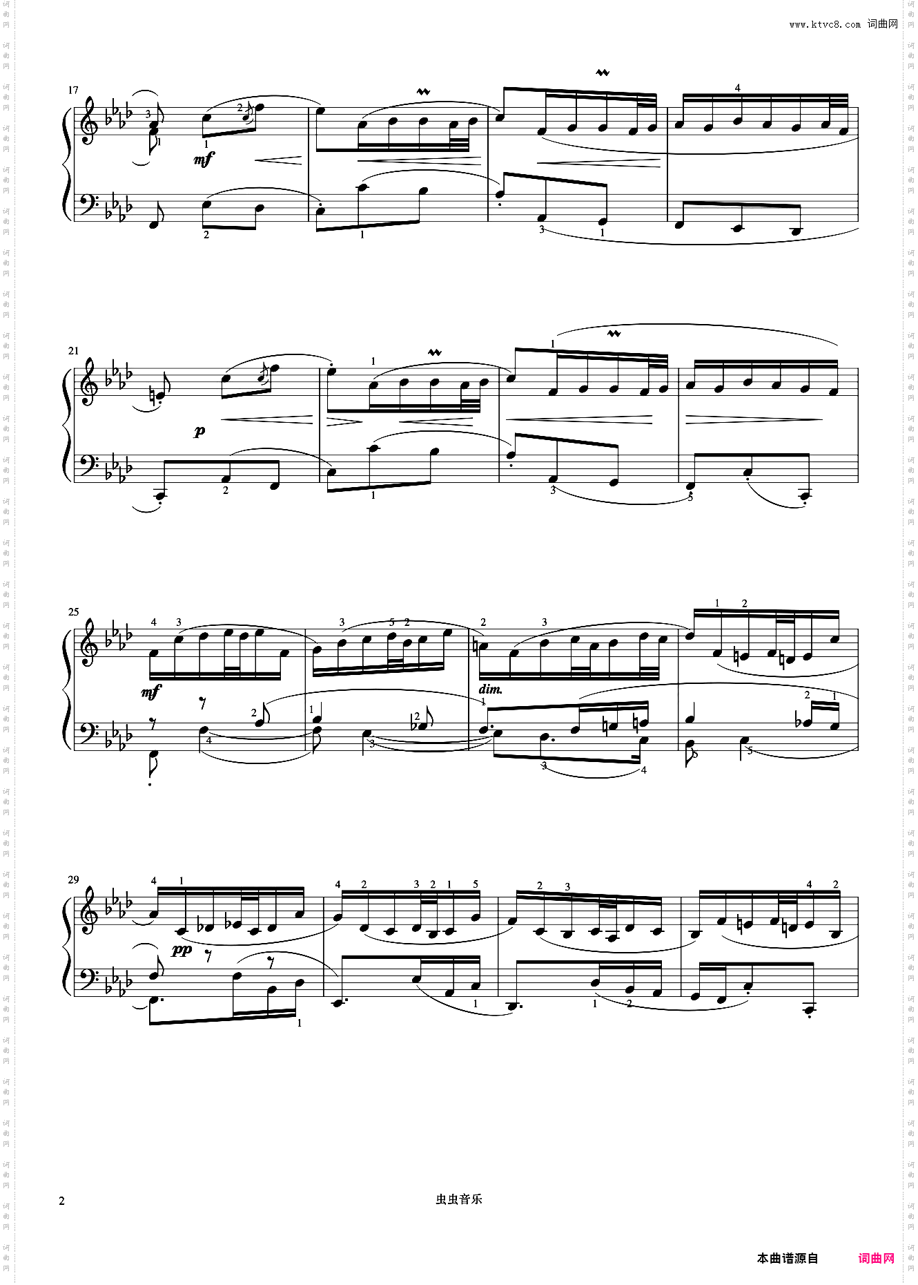 第28首 序曲《巴赫 初级钢琴曲集》