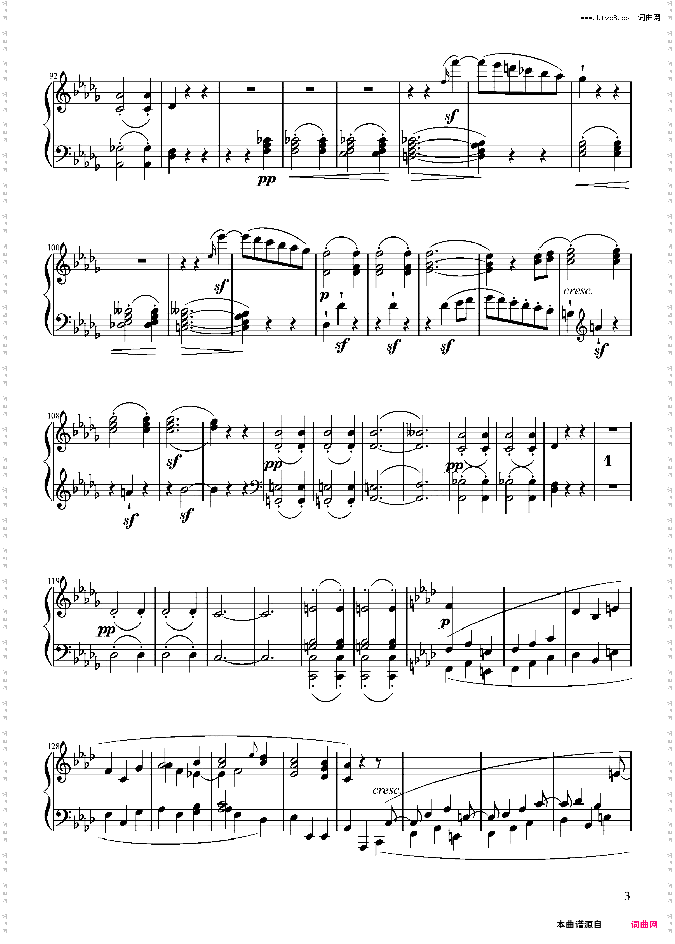 贝多芬第六钢琴奏鸣曲第二乐章——Op·10-No·2