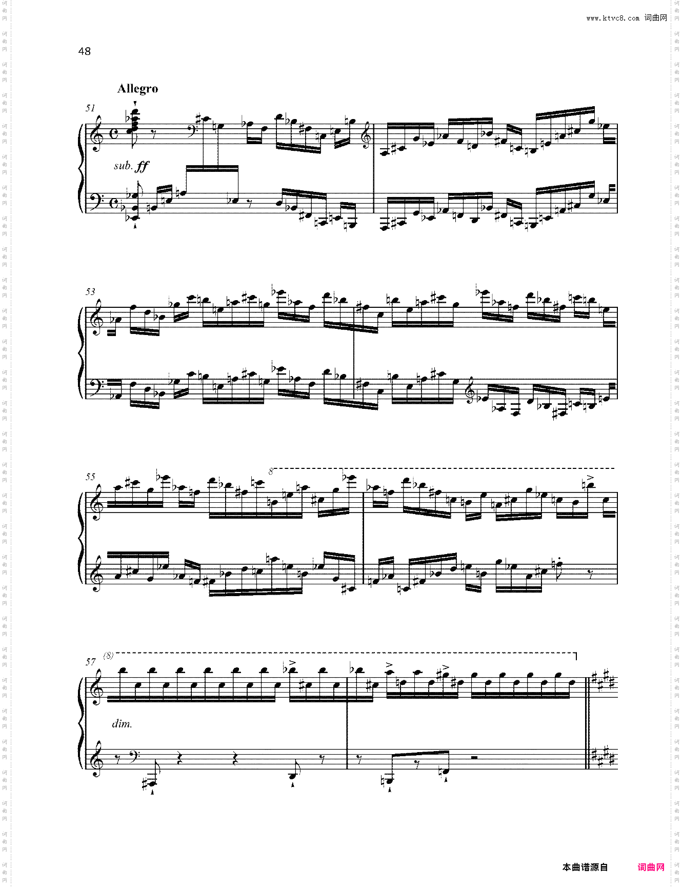 爵士奏鸣曲 No·2 Op·54 第三乐章