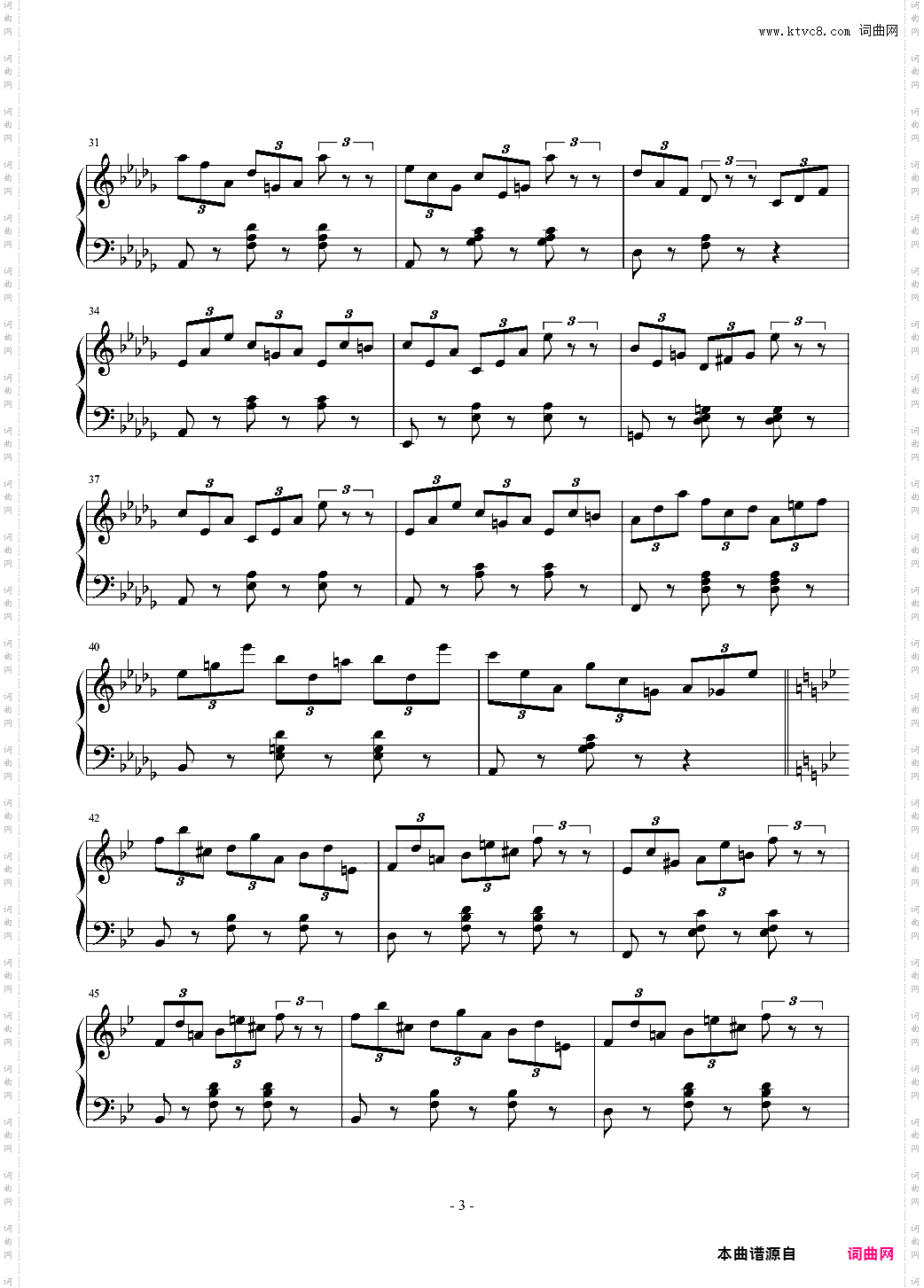 练习曲No·1 Op·6 降D大调练习曲