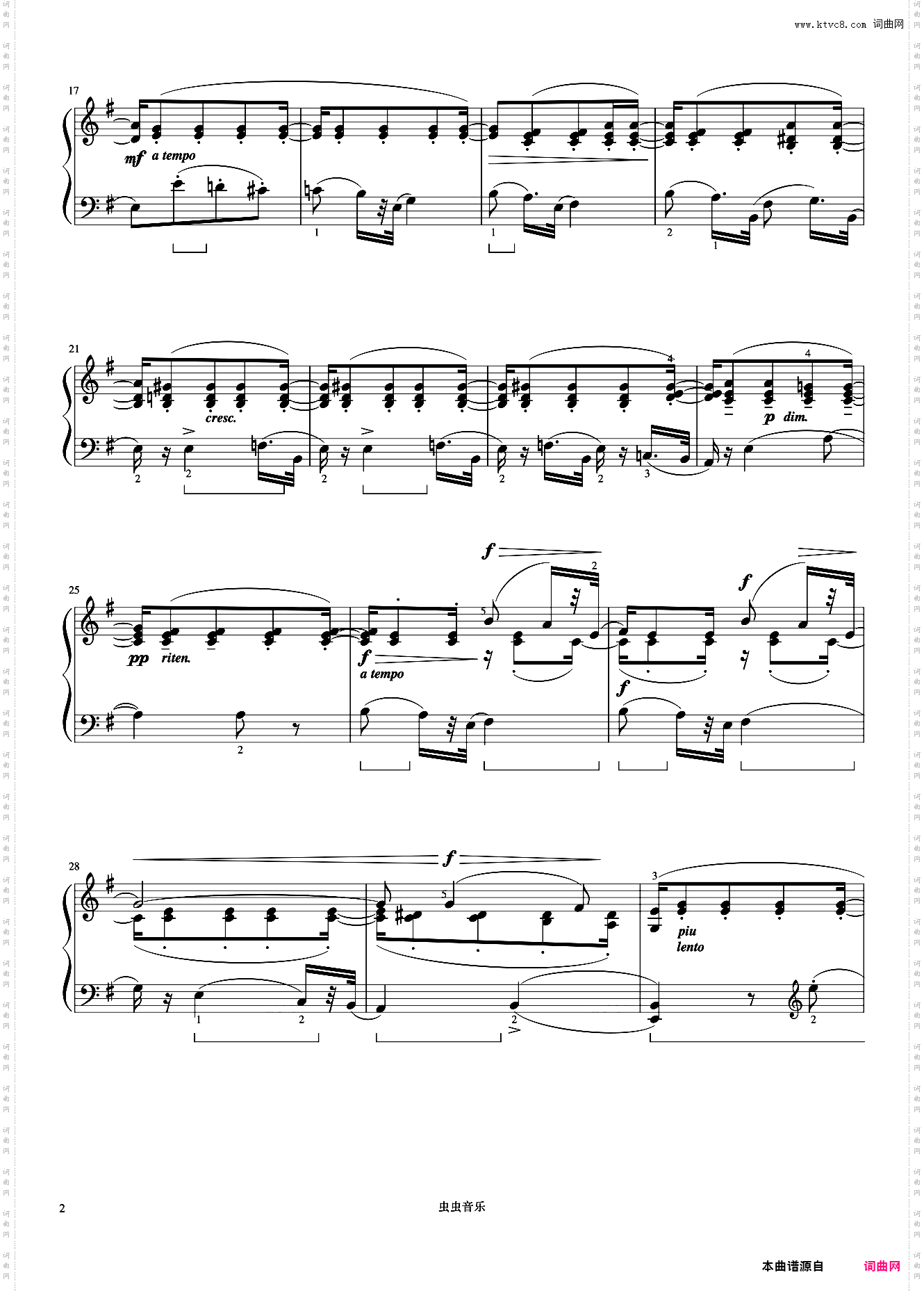 30·旋律NO·2《约翰汤普森 现代钢琴教程3》