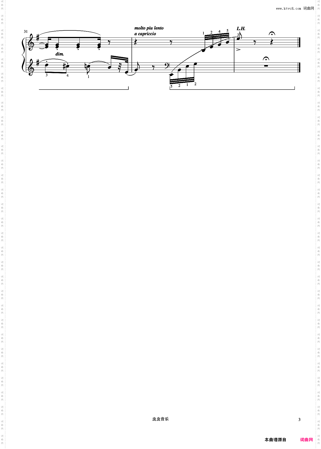 30·旋律NO·2《约翰汤普森 现代钢琴教程3》