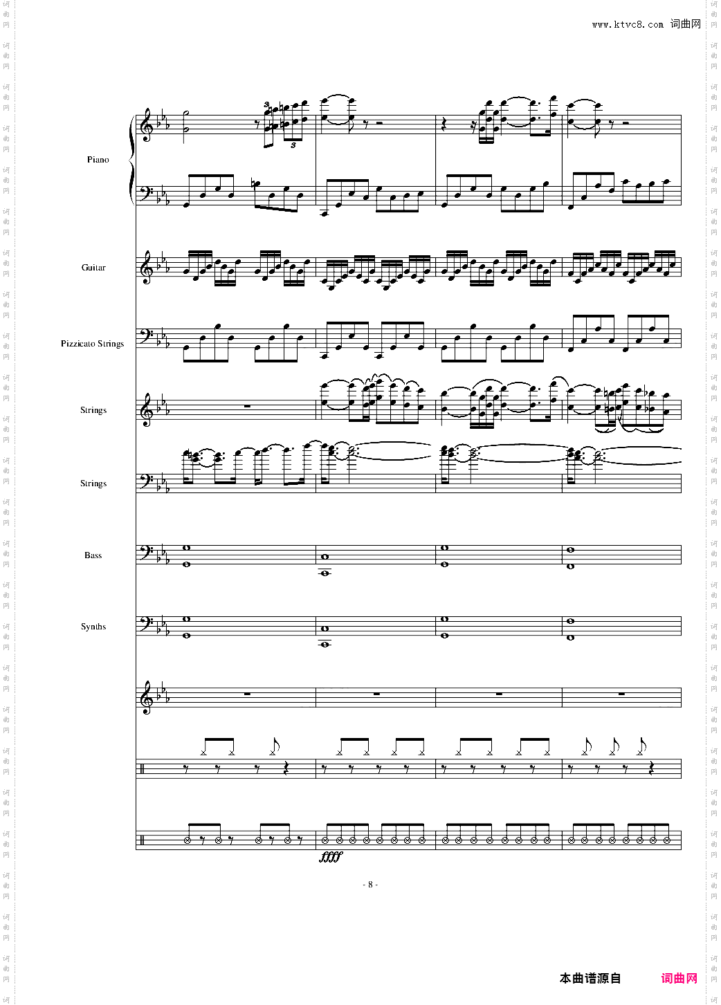 爱的协奏曲_总谱