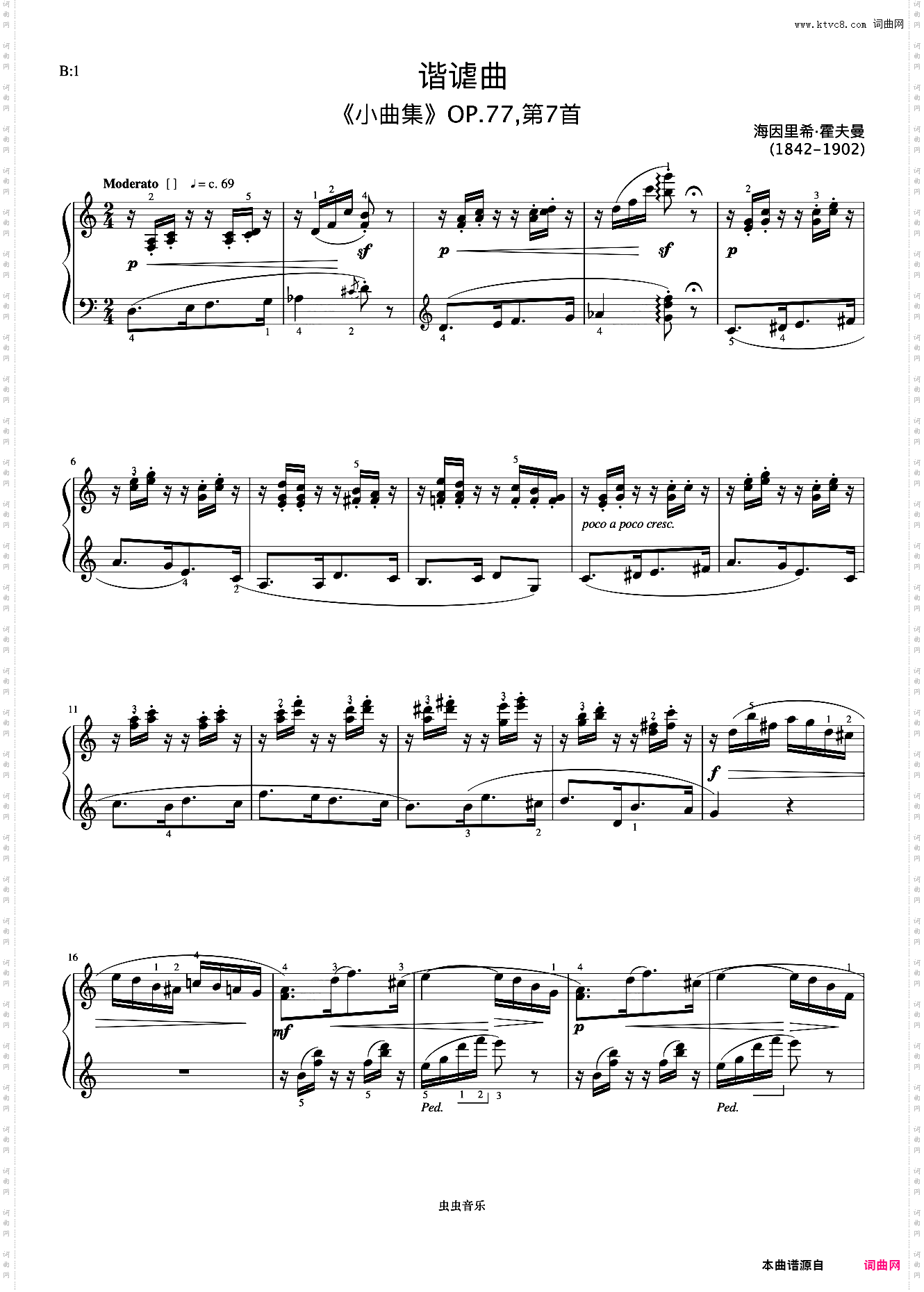 4级 谐谑曲《英皇钢琴考级曲目2017-2018》