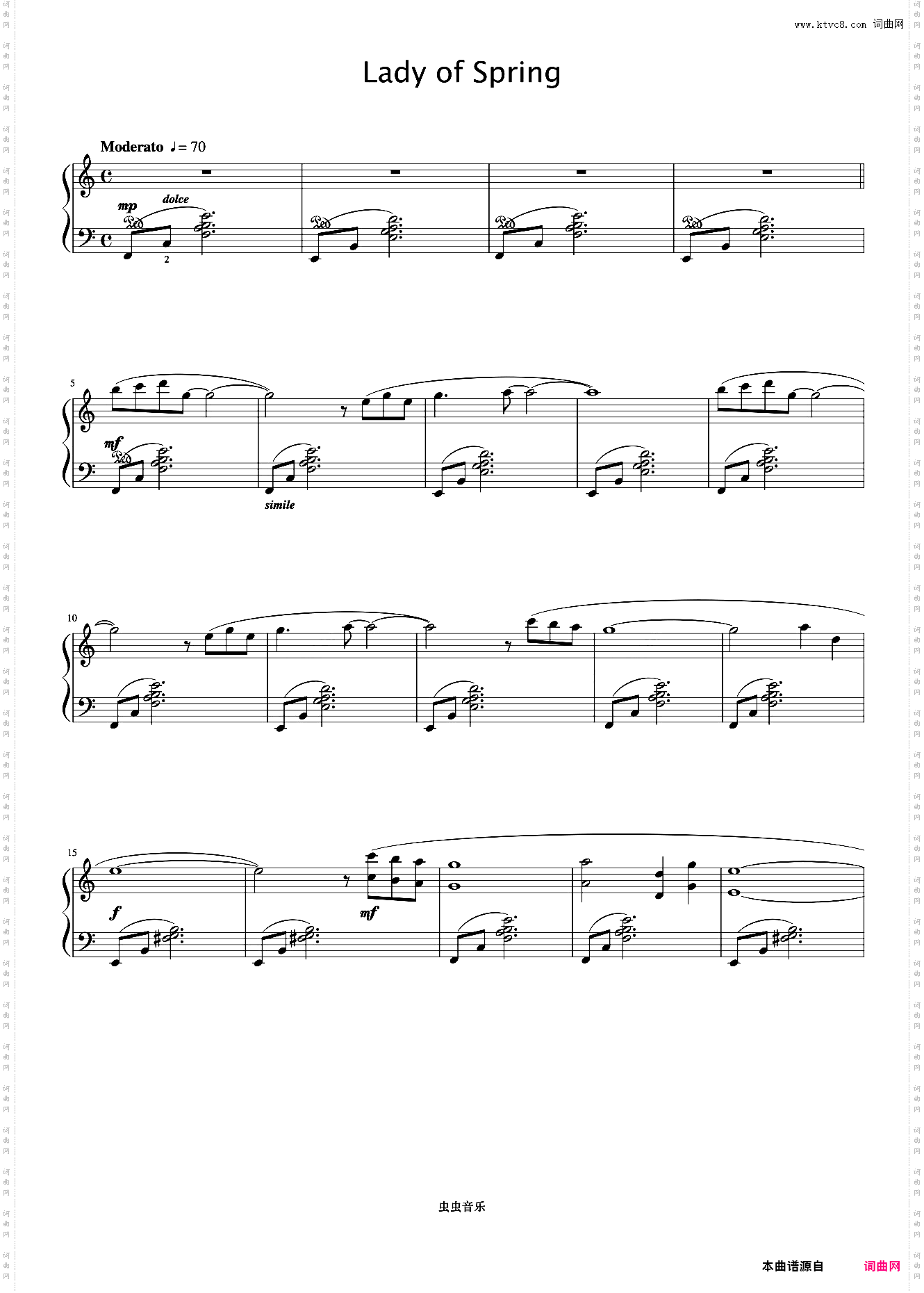 Lady of Sping《久石让钢琴作品精选集》