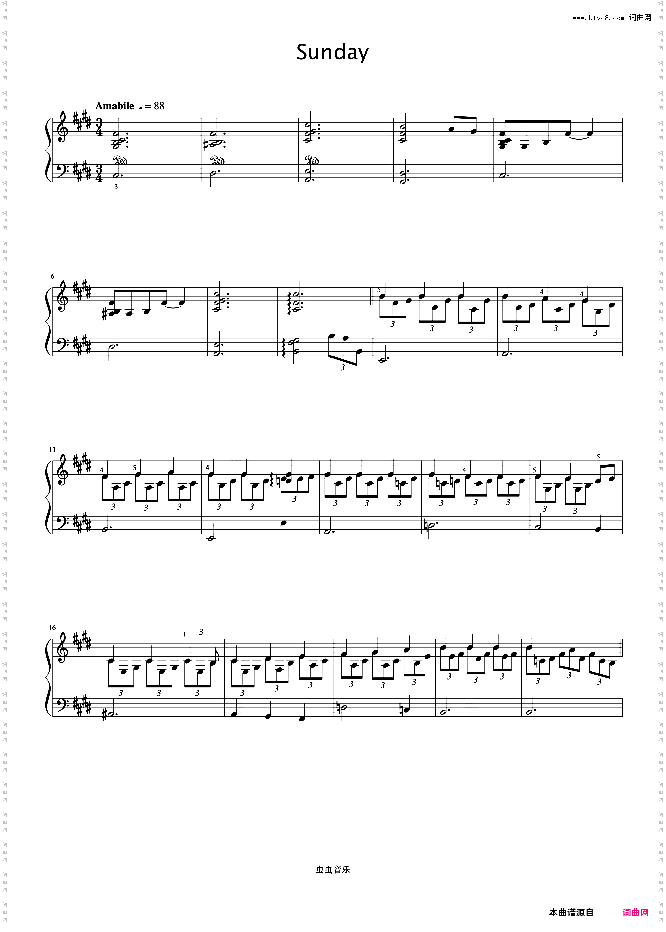 Sunday《久石让钢琴作品精选集》