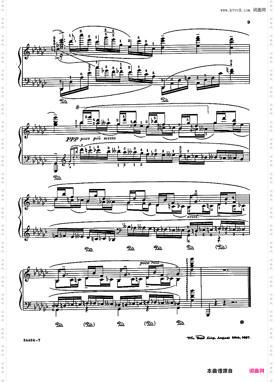 改编圣桑天鹅Saint-Saens-Godowsky The Swan