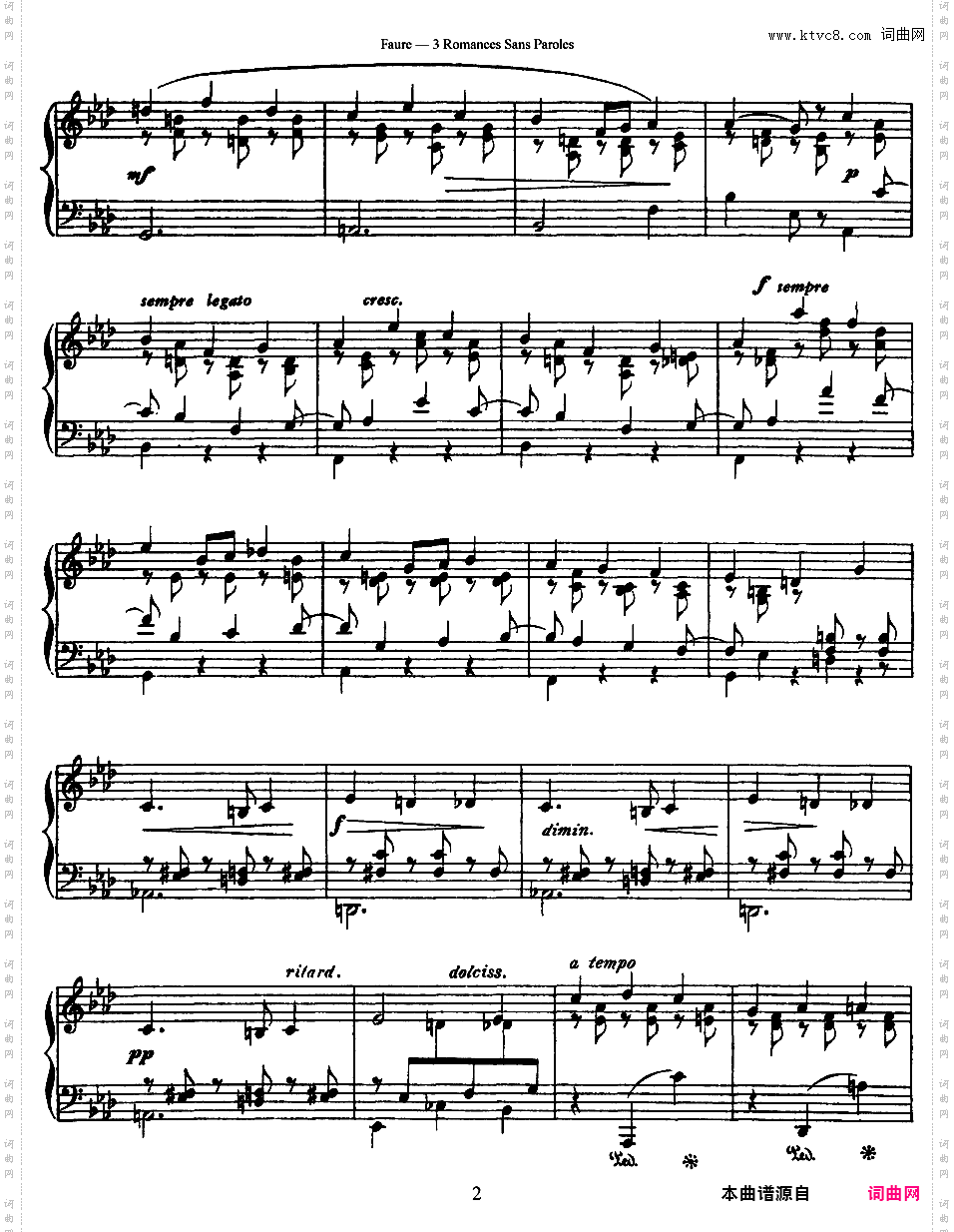 3首无词浪漫曲 3 Romances Sans Paroles Op·17