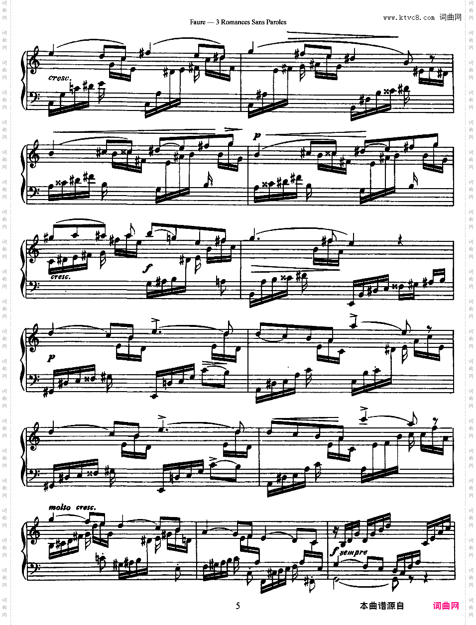 3首无词浪漫曲 3 Romances Sans Paroles Op·17