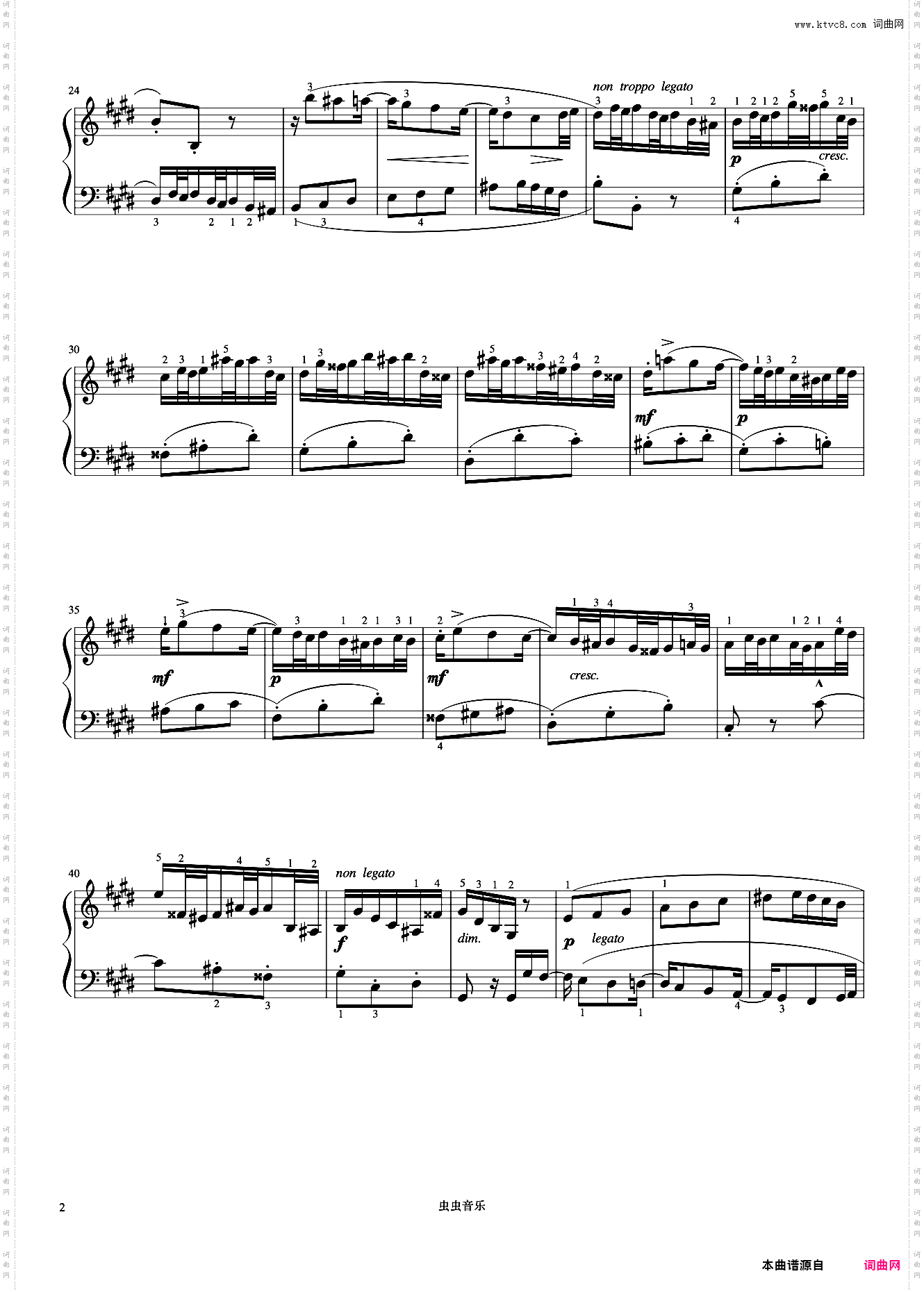 6级 二部创意曲No·6《中国院钢琴考级曲目》