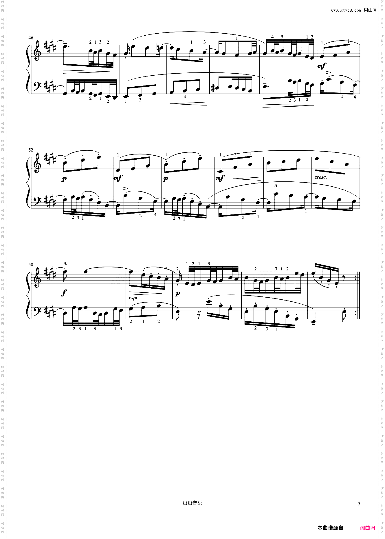 6级 二部创意曲No·6《中国院钢琴考级曲目》