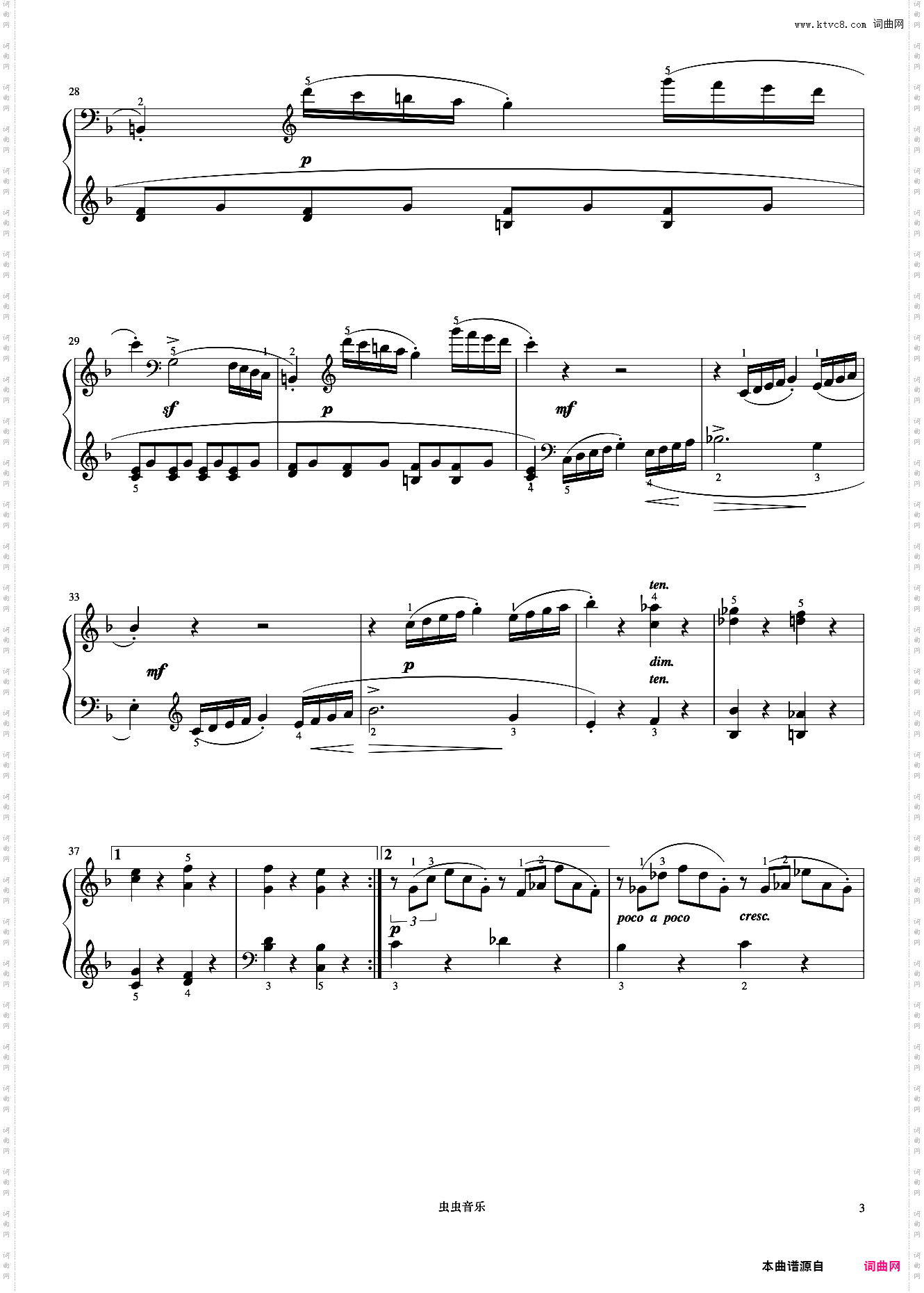 小奏鸣曲 Op·20 No·3 第一乐章《小奏鸣曲集》