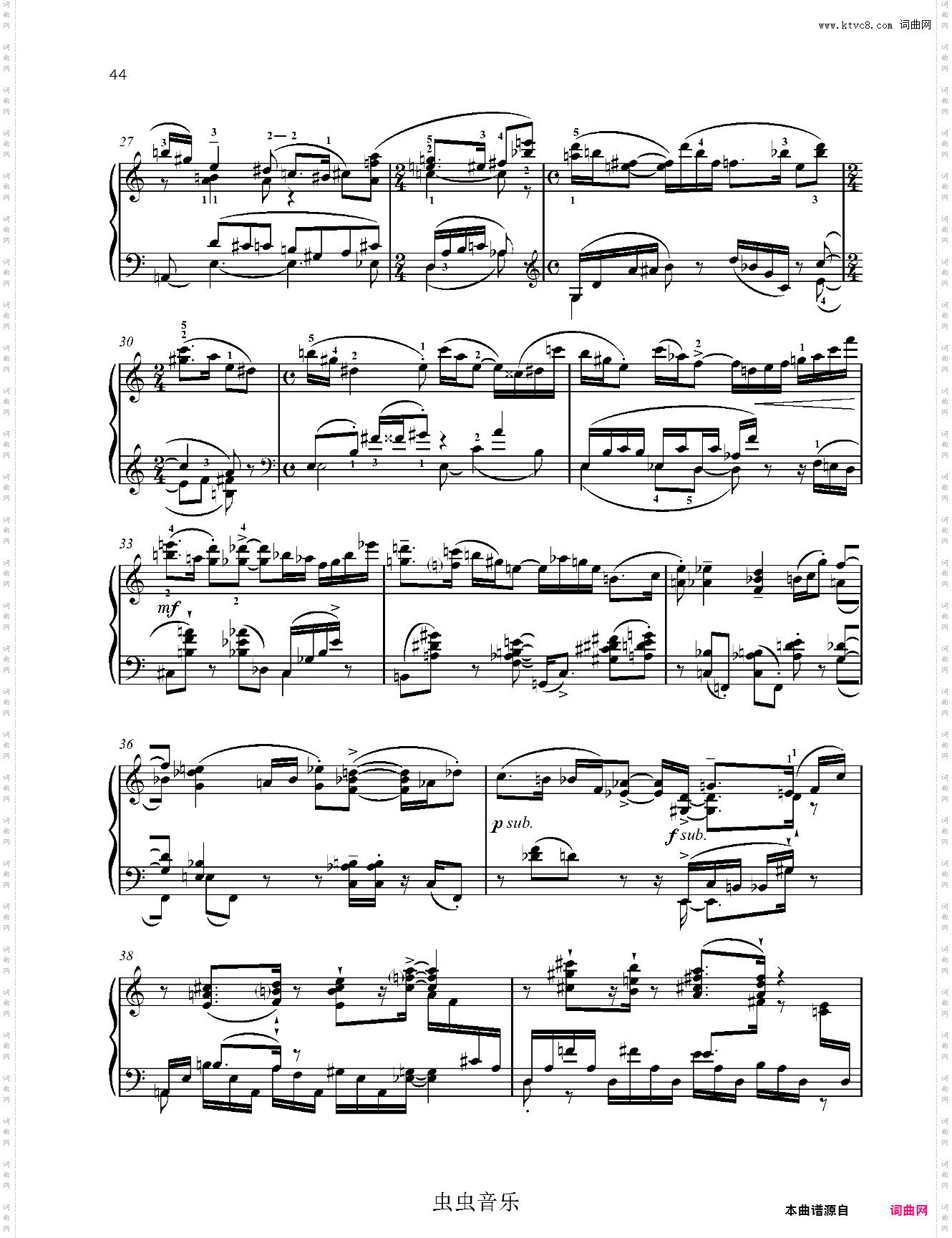 爵士奏鸣曲 No·19 Op·143 第四乐章