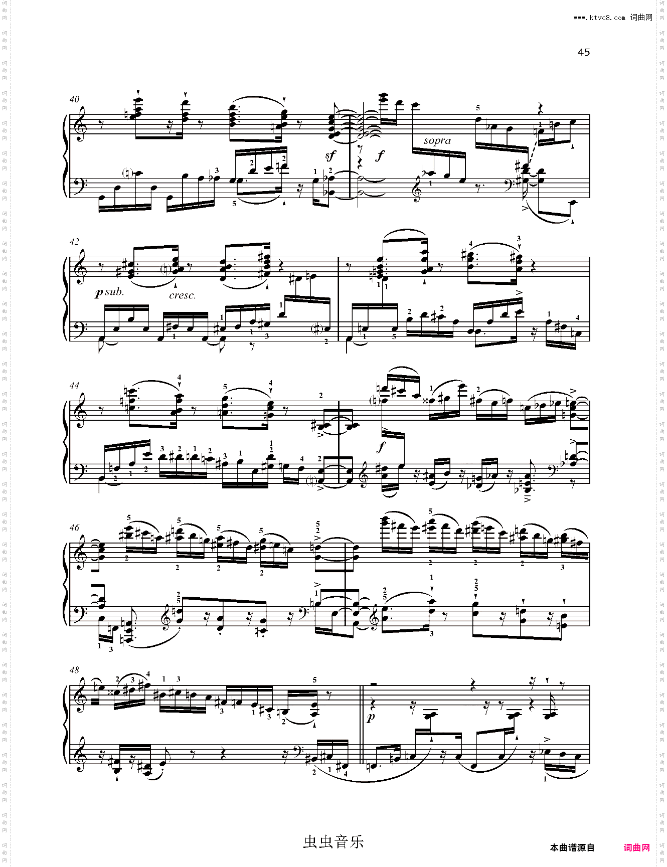 爵士奏鸣曲 No·19 Op·143 第四乐章