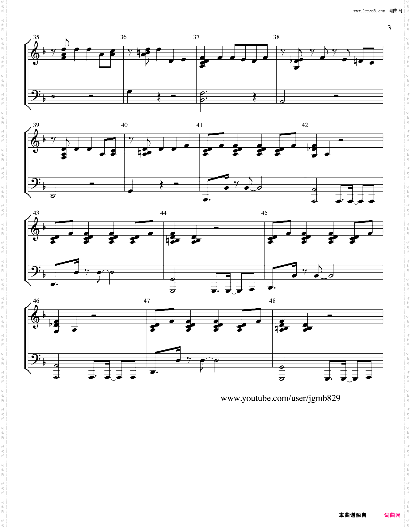 Hands Up Key of F - 2PM