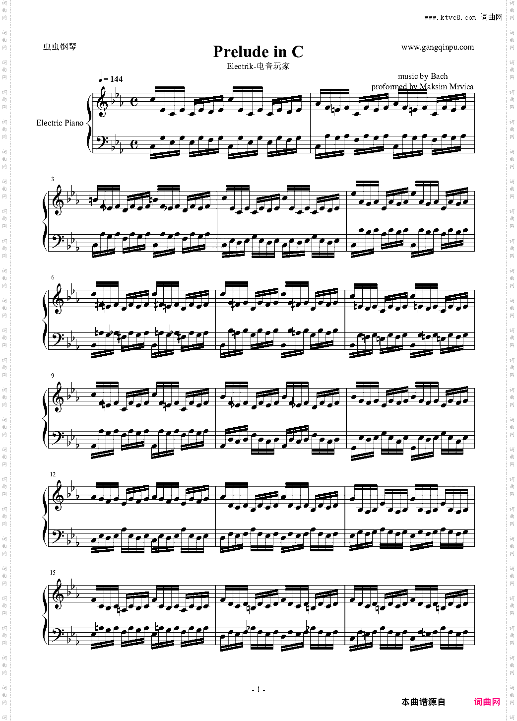 Prelude in C-马克西姆maksim