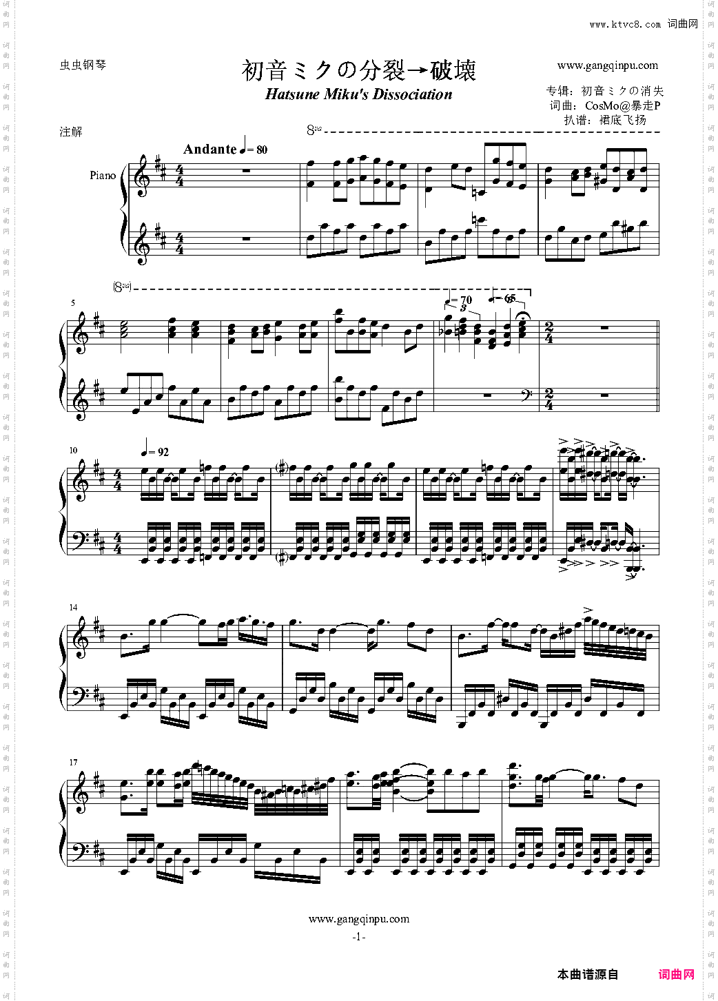 初音ミクの分裂→破壊