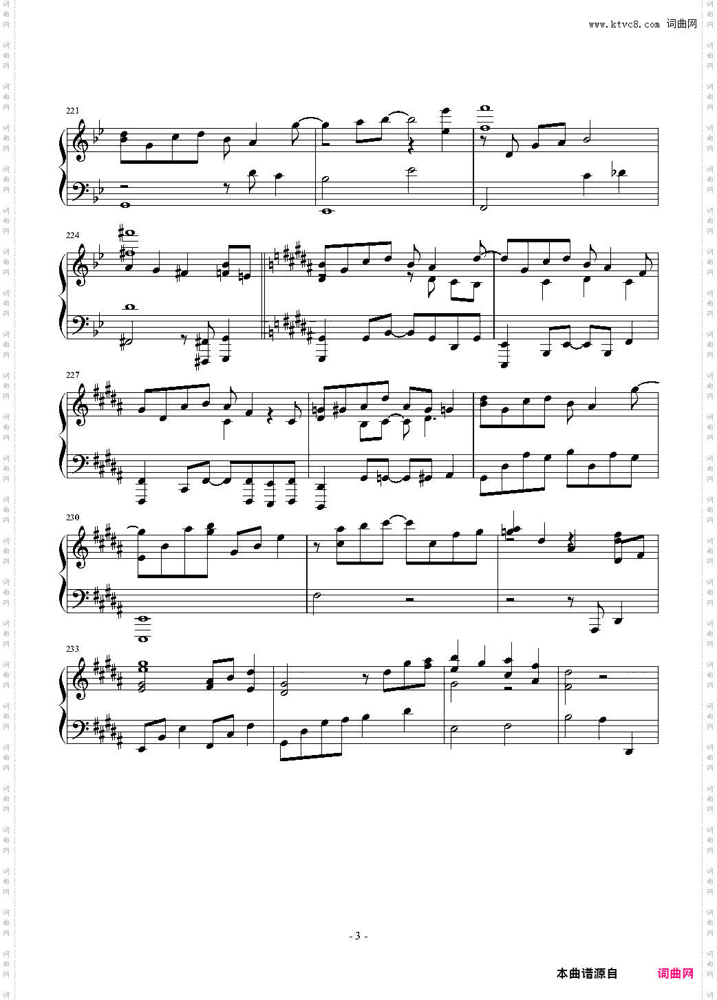 東方連奏曲 II Pianoforte 第二部分