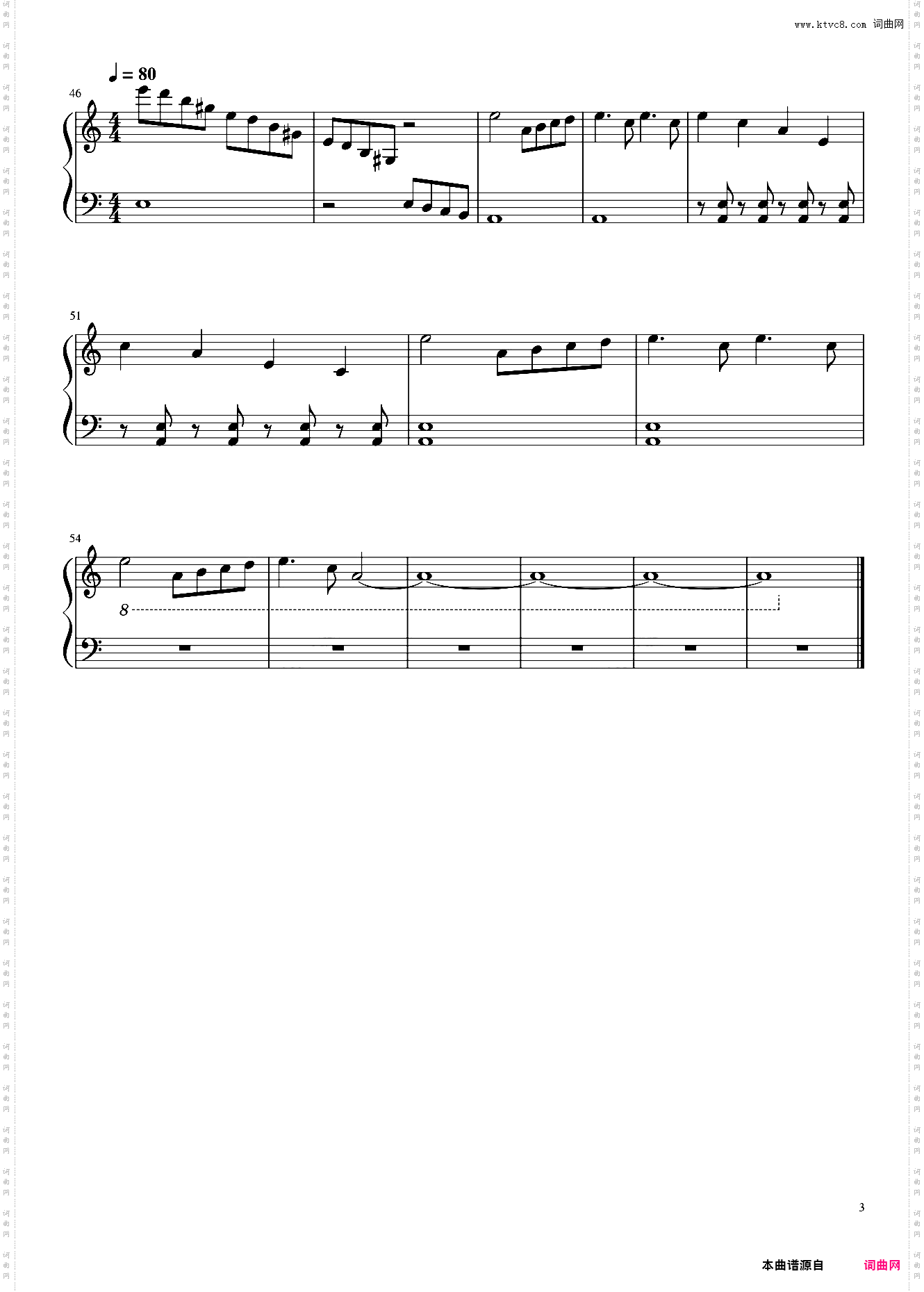 Swan Lake Theme-天鹅湖【简易钢琴C调版】