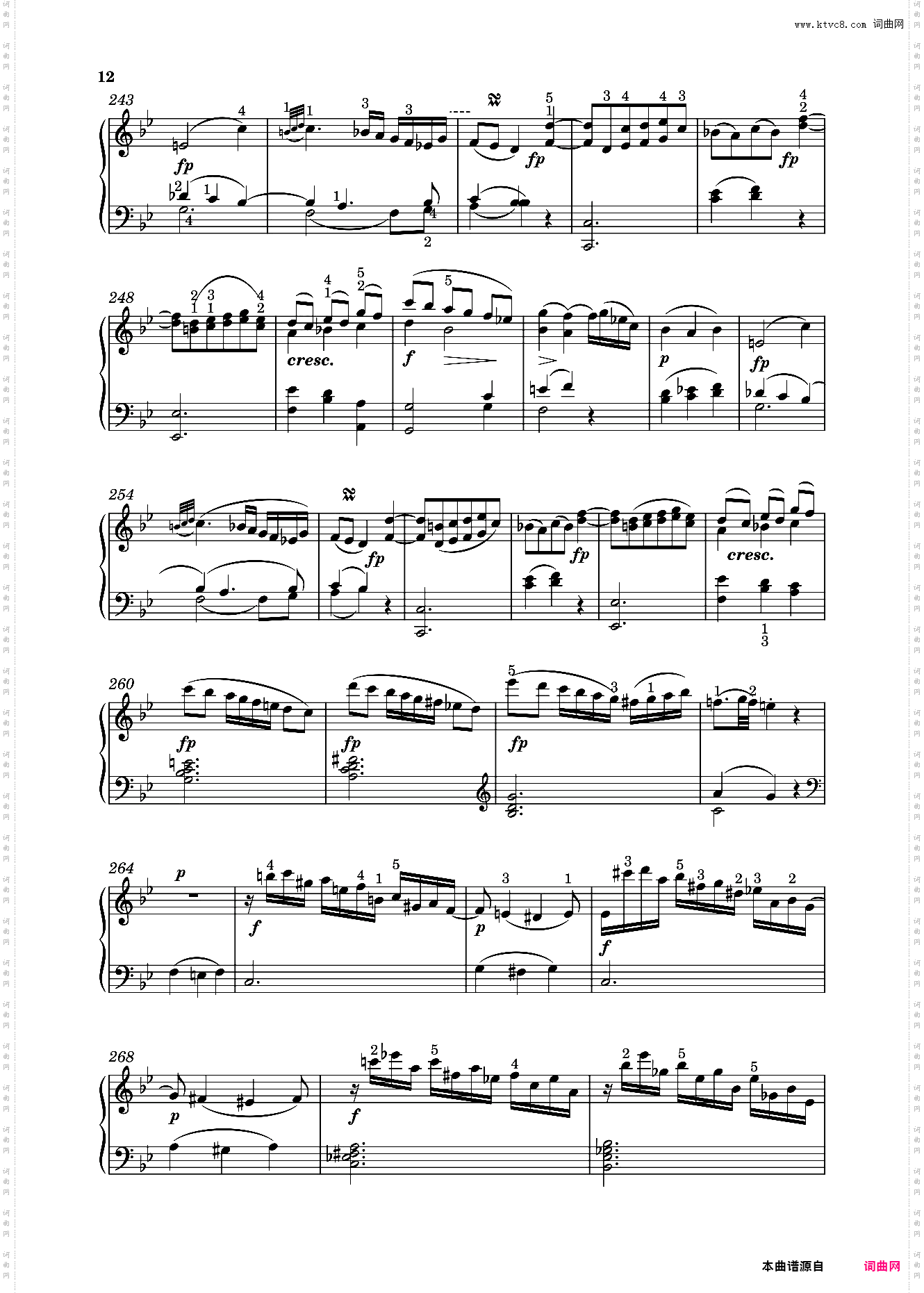 钢琴奏鸣曲KV533