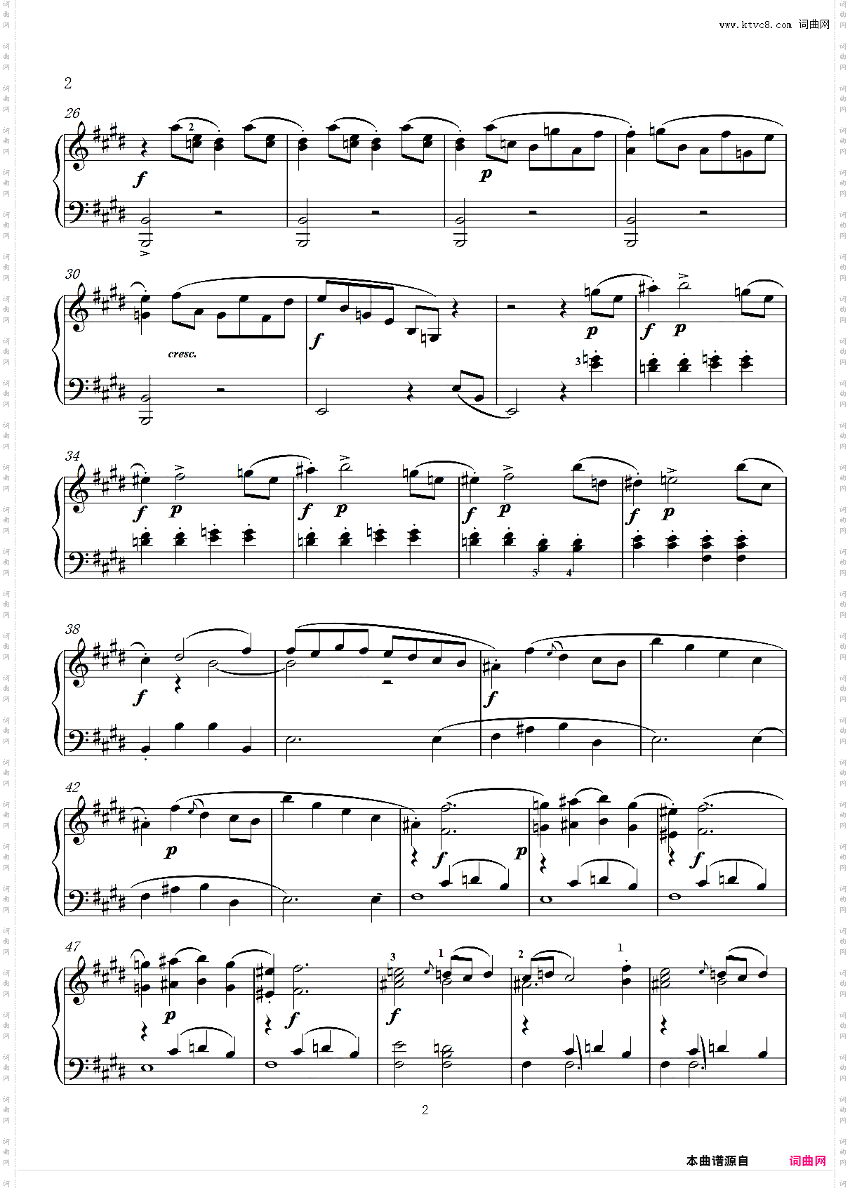 第6首E大调练习曲