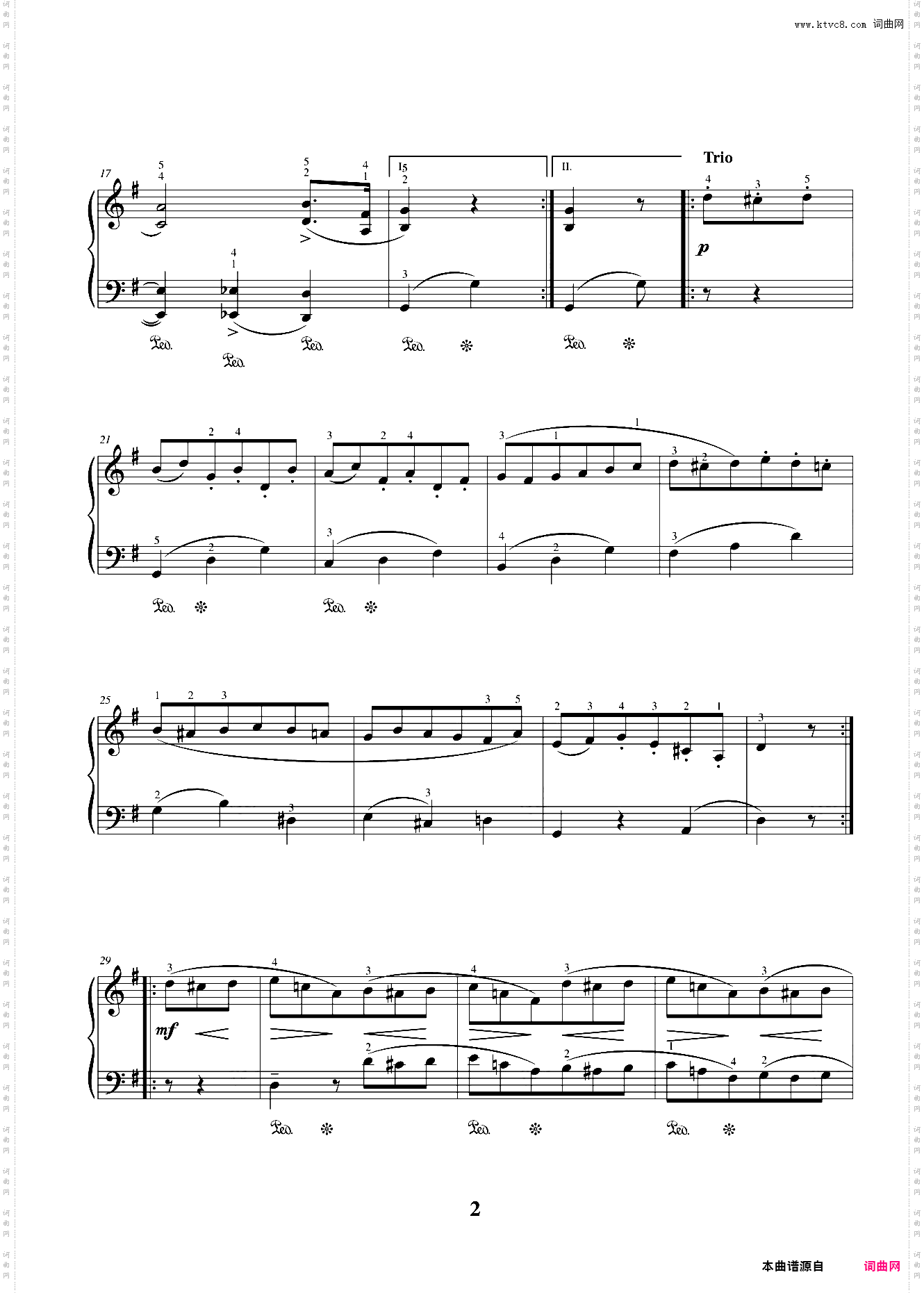 64G大调小步舞曲
