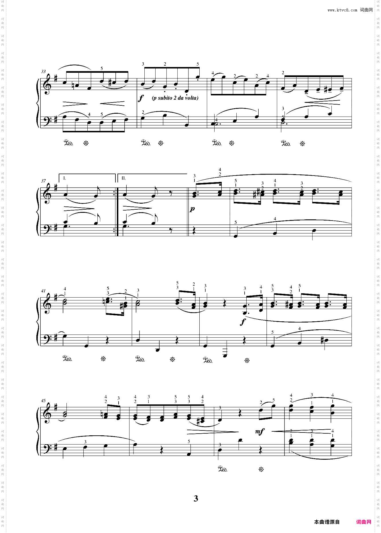 64G大调小步舞曲
