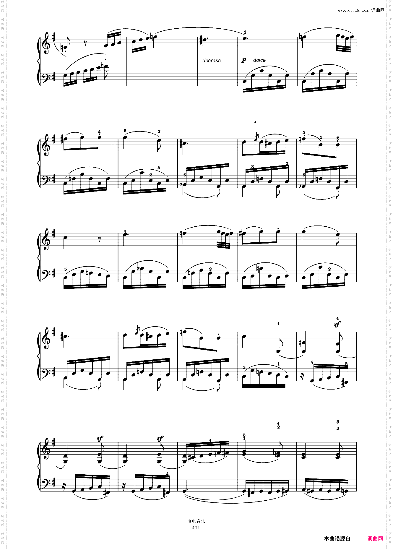 第九级B-2·G大调奏鸣曲第三乐章