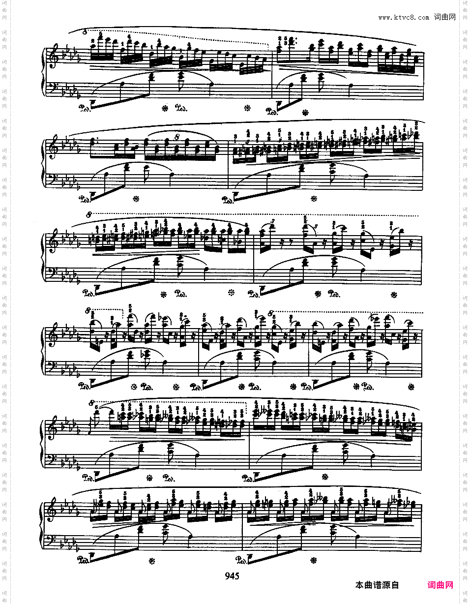 降D大调摇篮曲 Op·57Chopin op57 Berceuse版本一