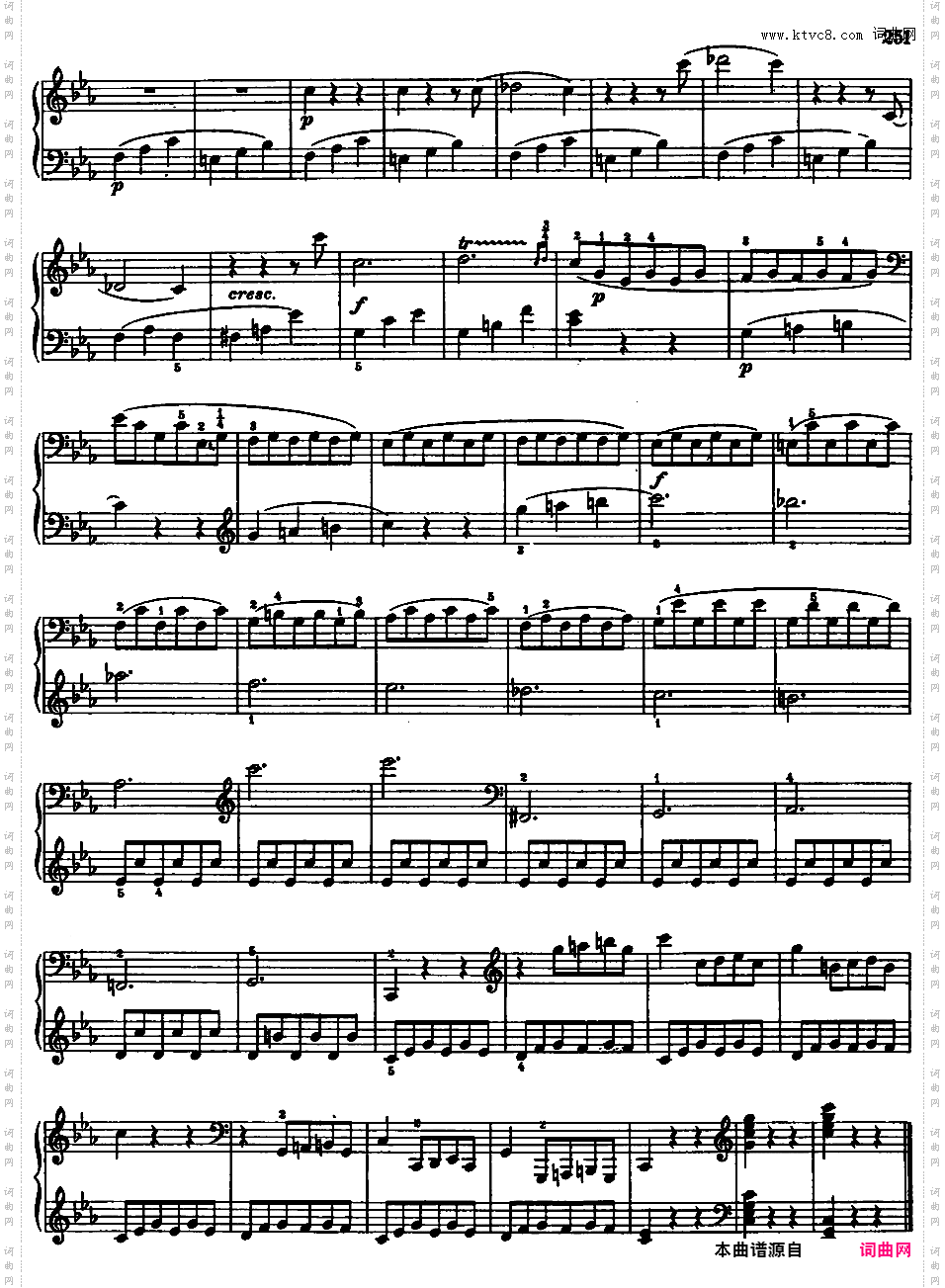 钢琴奏鸣曲全集 Piano Sonatas莫扎特奏鸣曲 k457