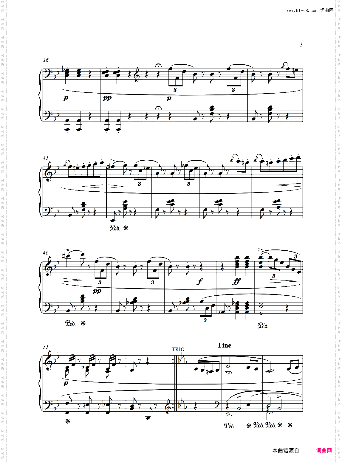 降B大调谐谑曲D593