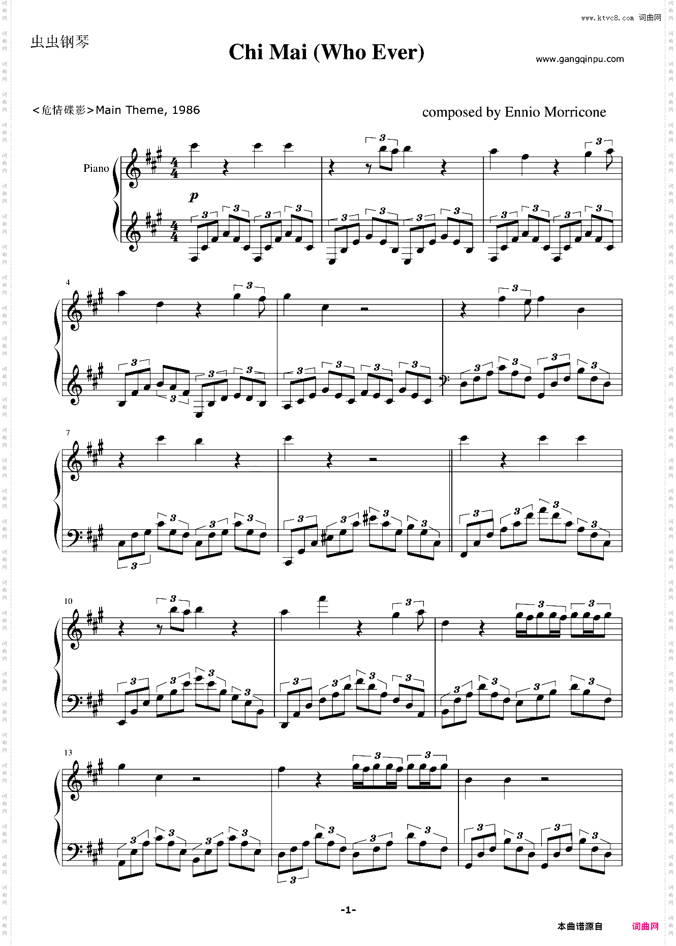 Chi Mai - Ennio Morricone