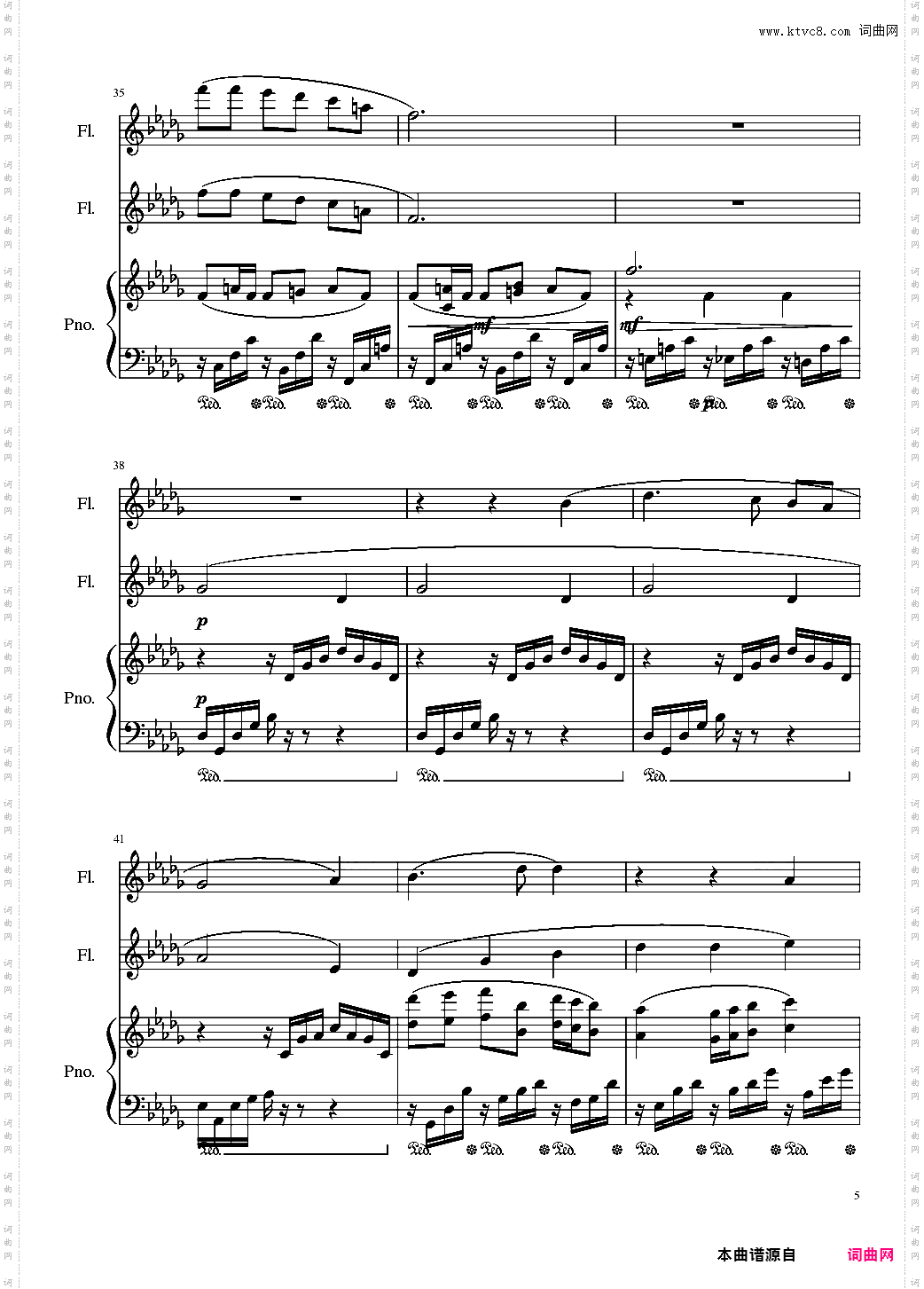 Faure:Clair de lune, Op·46 No·2 Arr·Rube