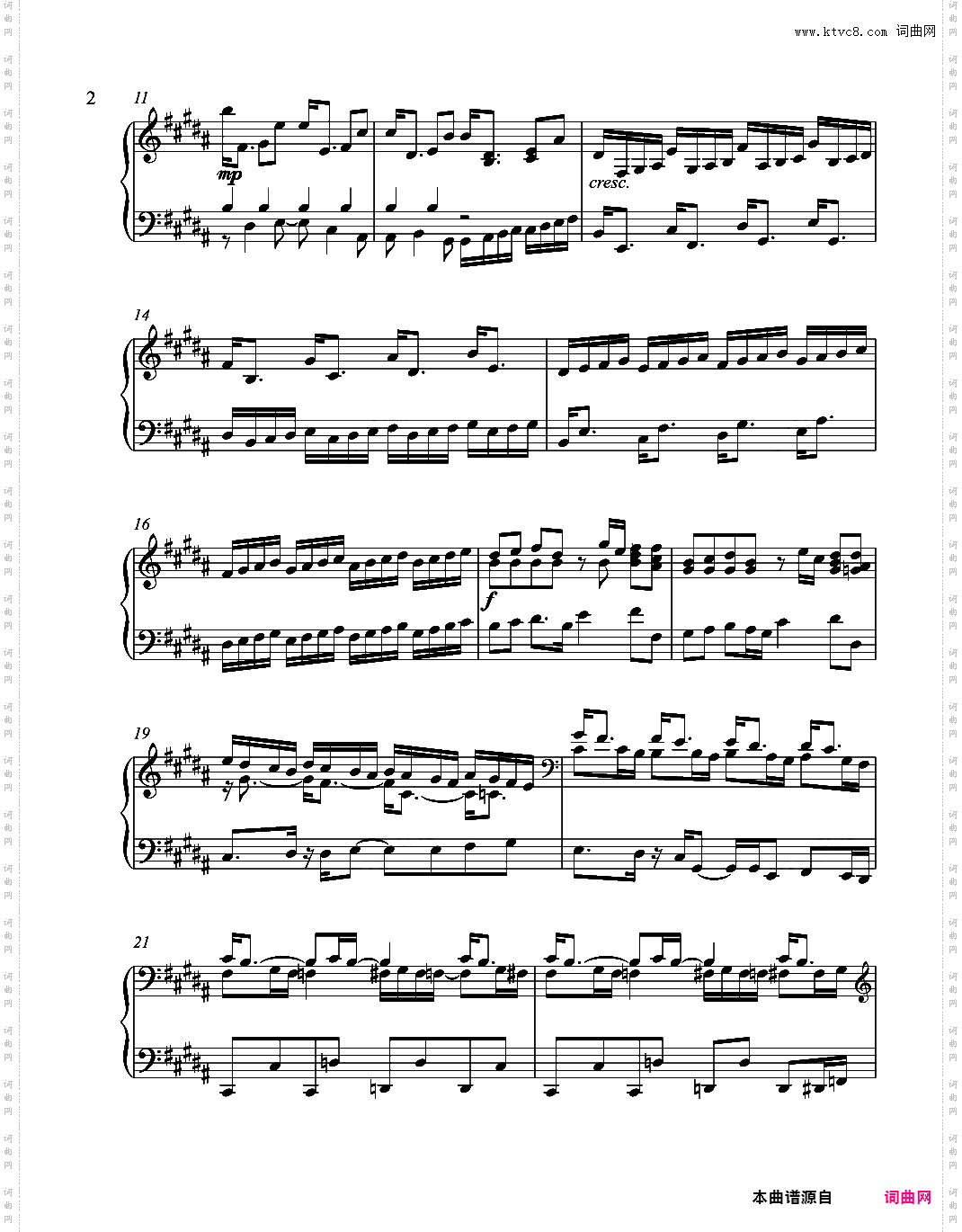 辛普森B大调练习曲