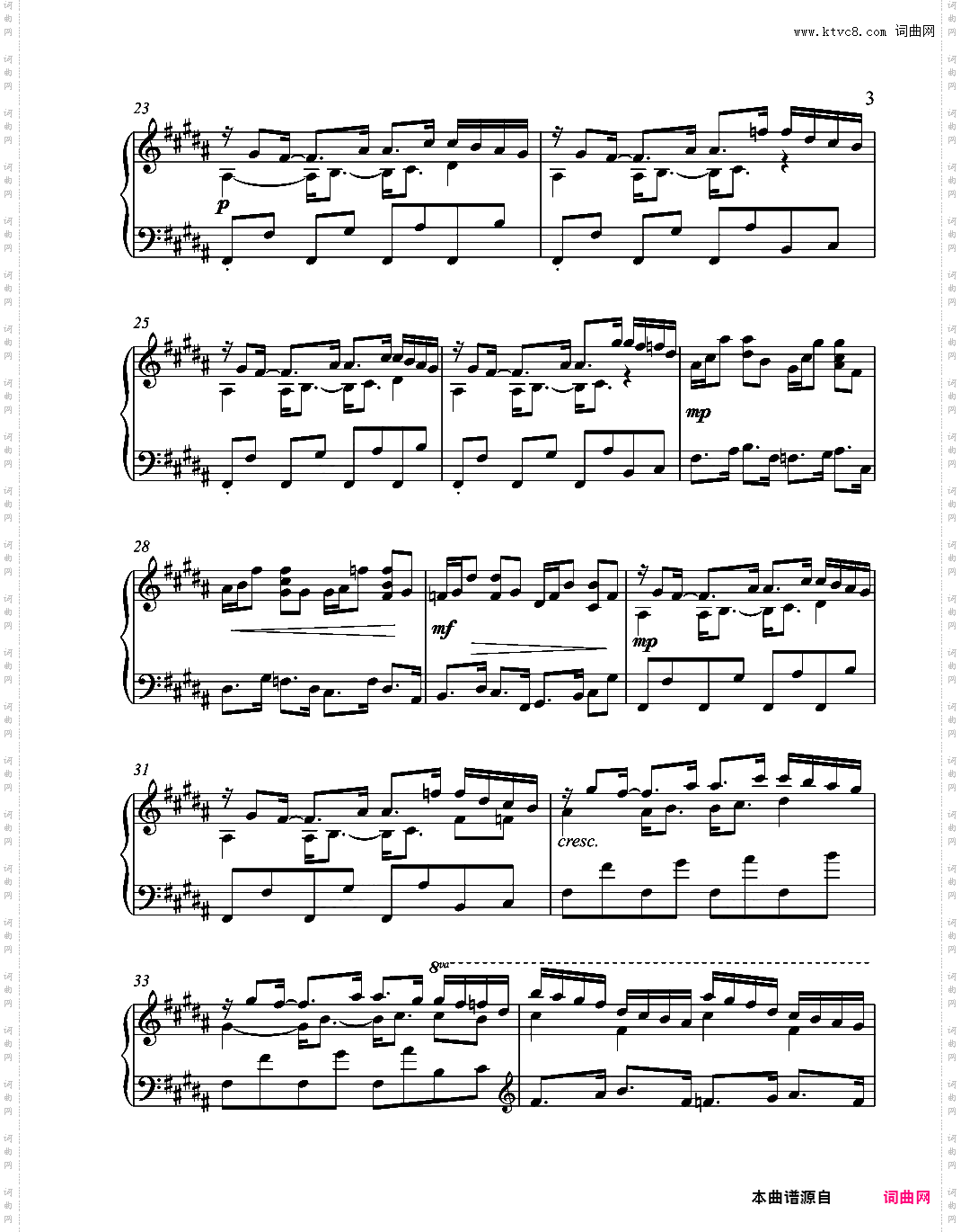 辛普森B大调练习曲
