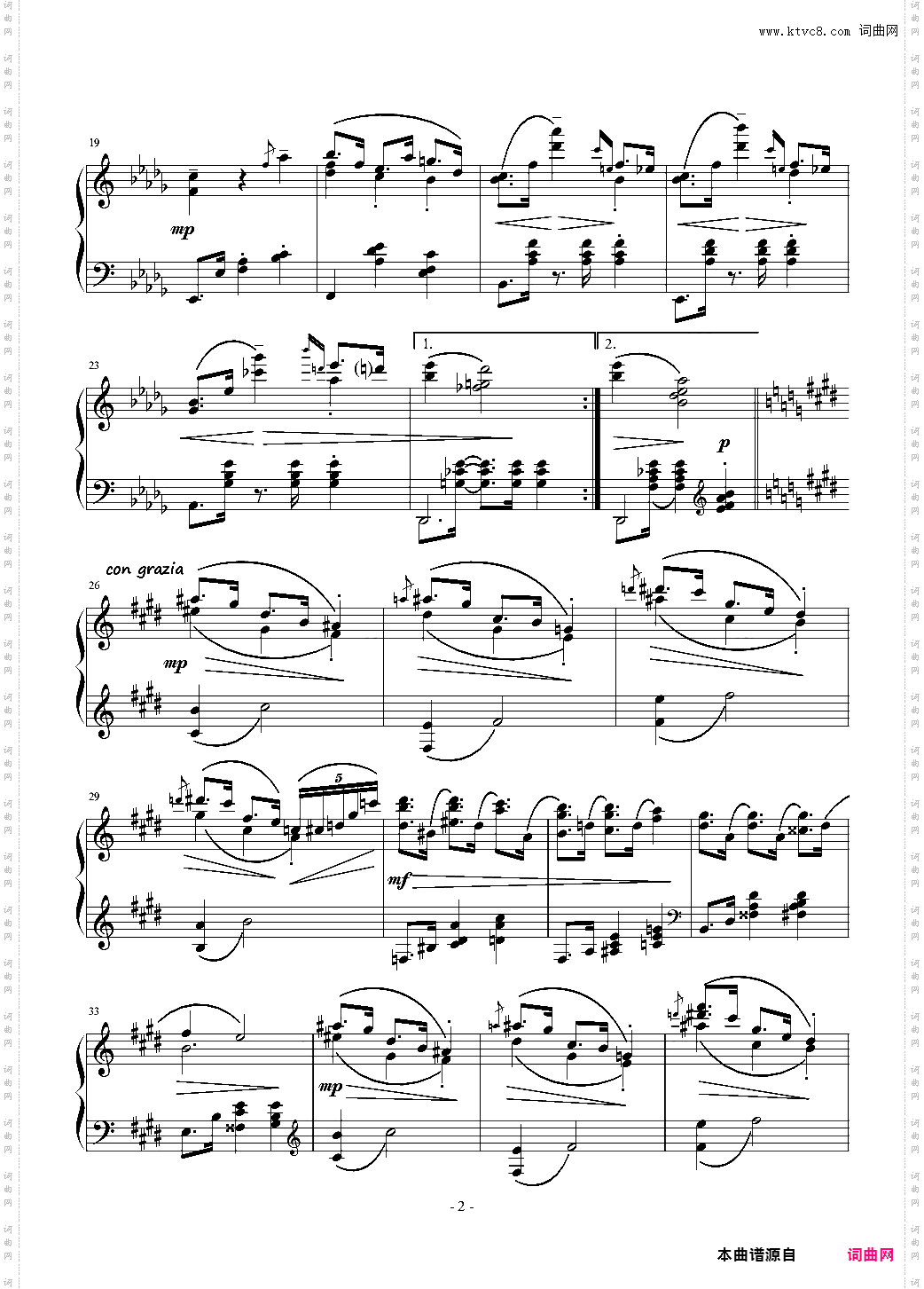Waltz in B flat minor