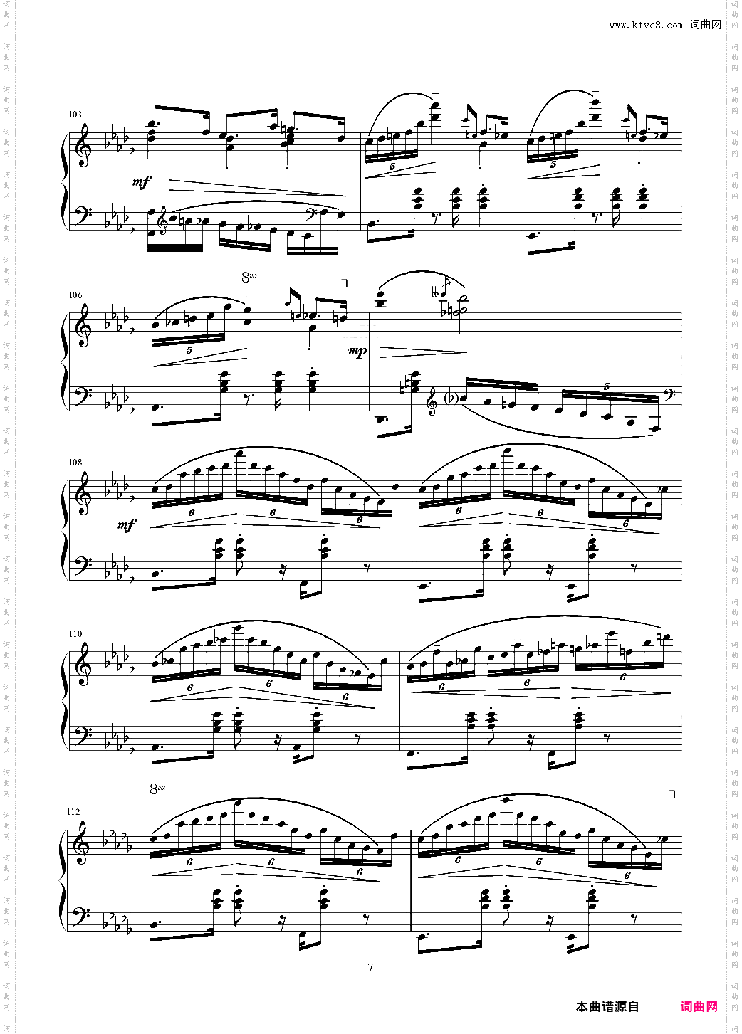 Waltz in B flat minor