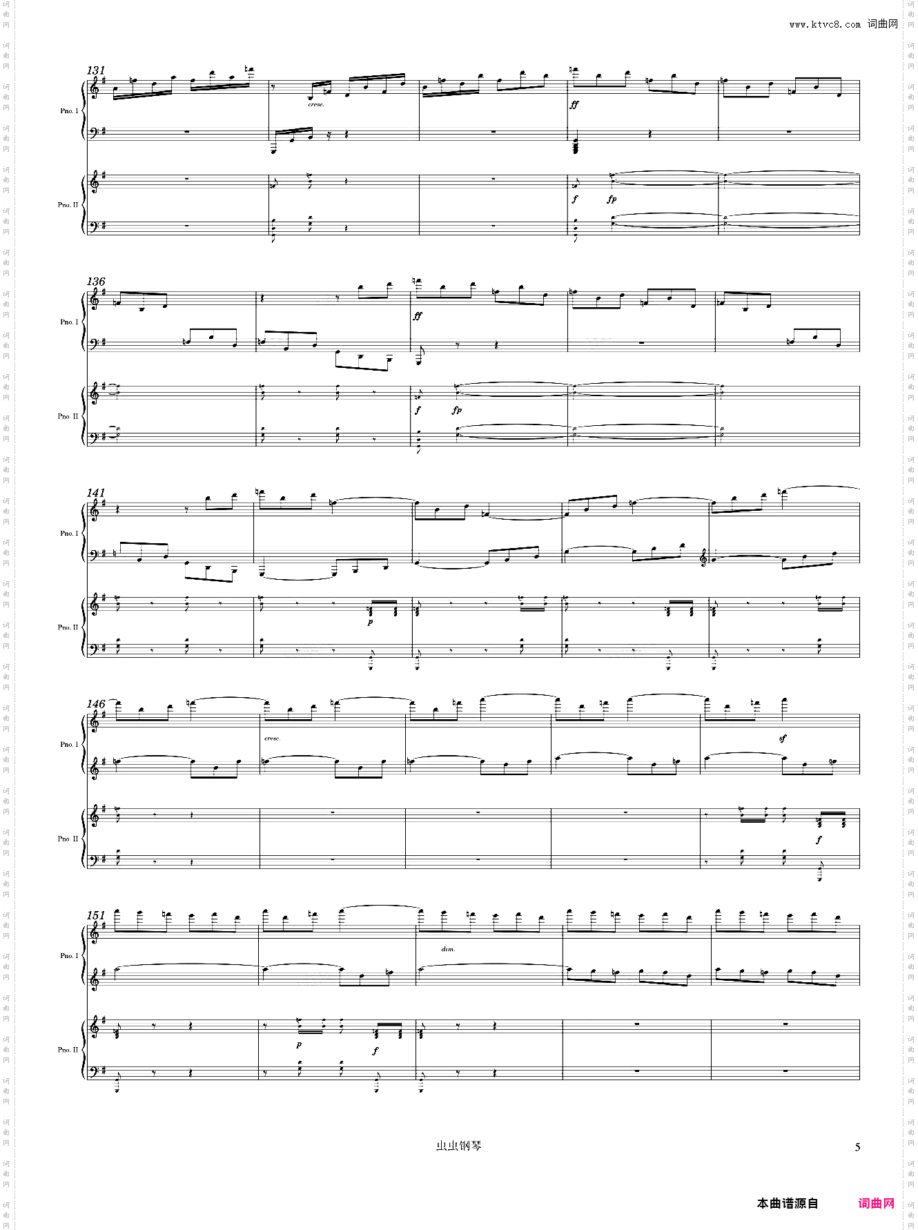 Beethoven Piano Concerto No· 4, 3rd Mvmt Arr· for 2 pianos