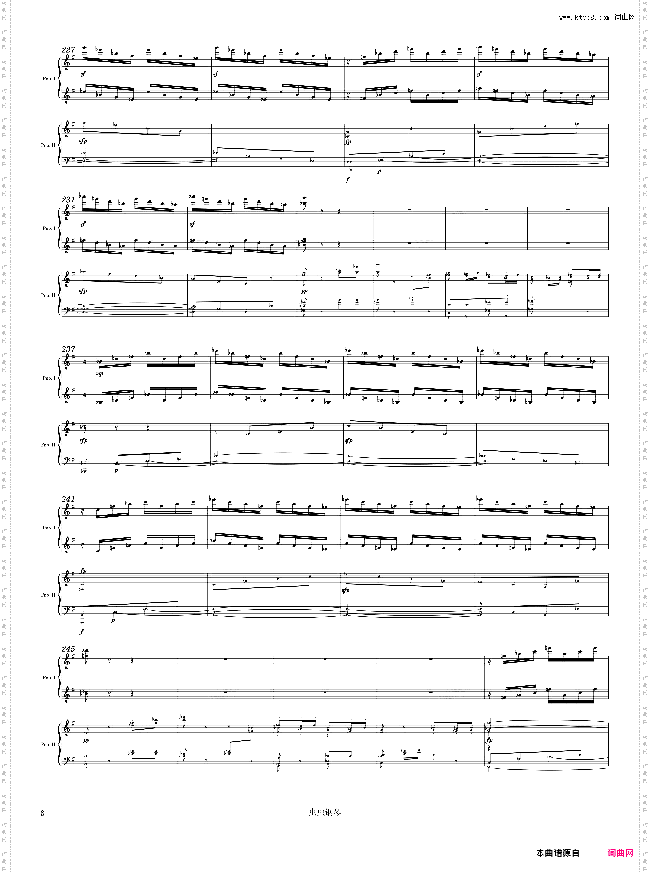 Beethoven Piano Concerto No· 4, 3rd Mvmt Arr· for 2 pianos