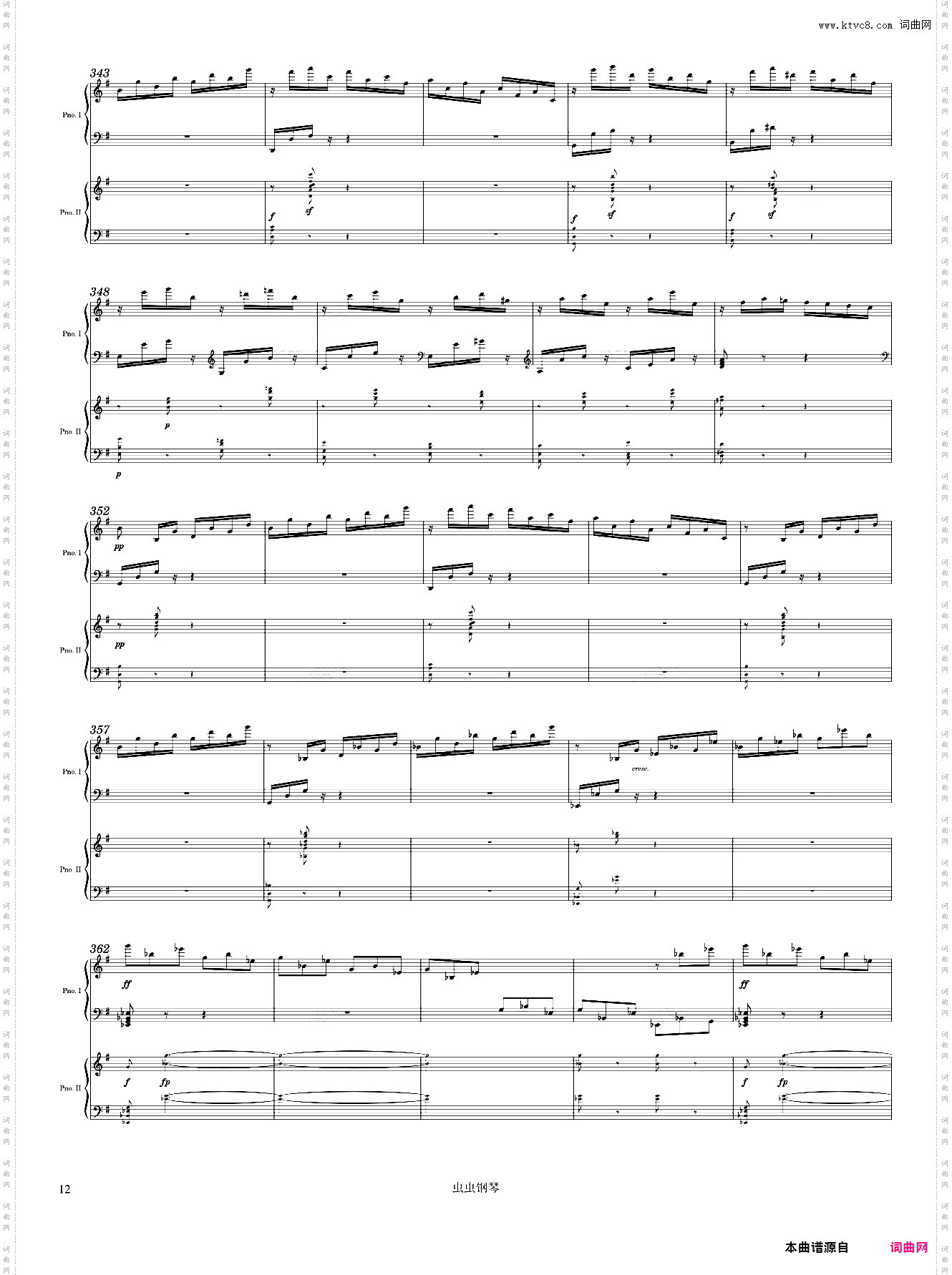 Beethoven Piano Concerto No· 4, 3rd Mvmt Arr· for 2 pianos