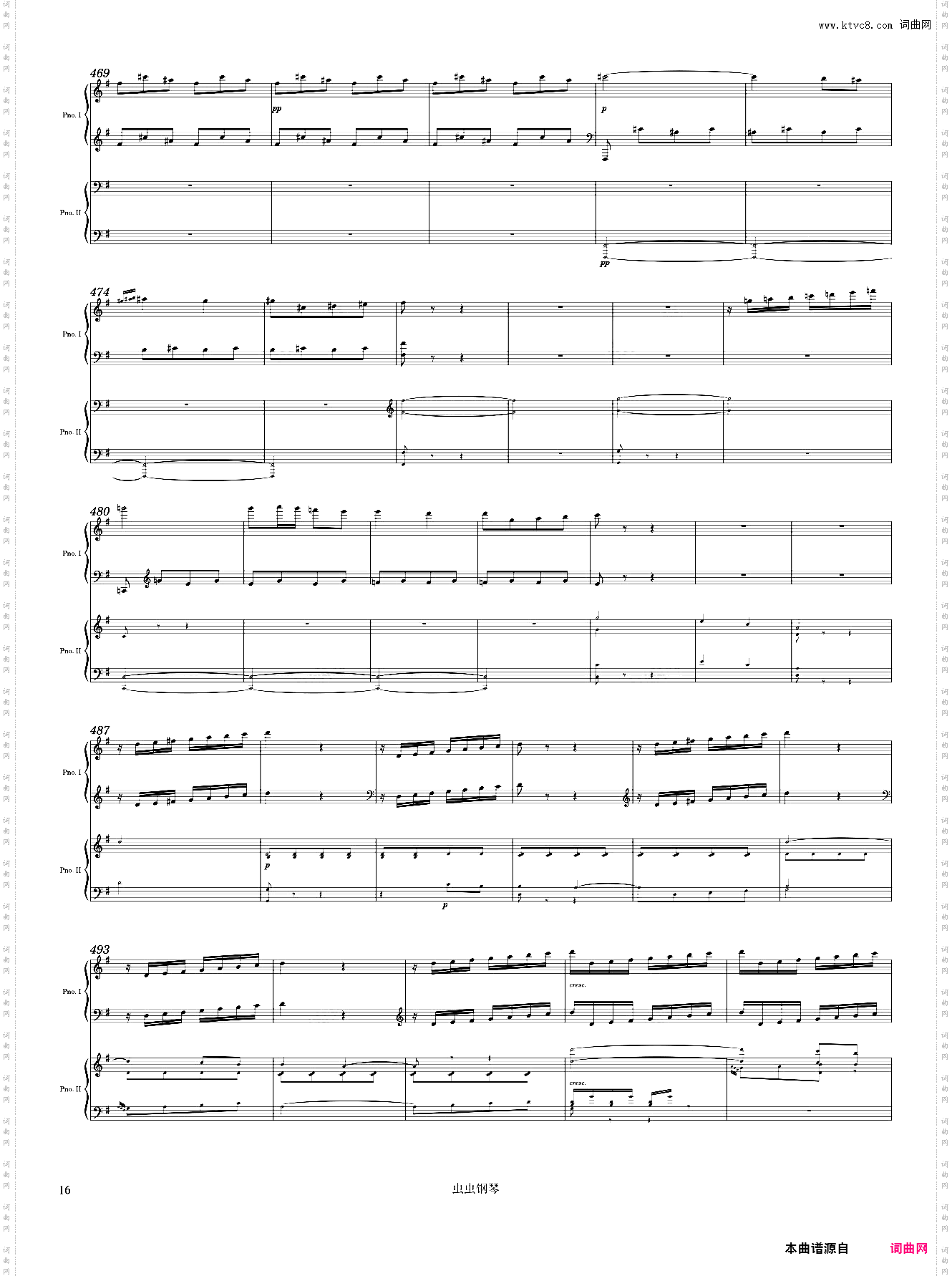 Beethoven Piano Concerto No· 4, 3rd Mvmt Arr· for 2 pianos