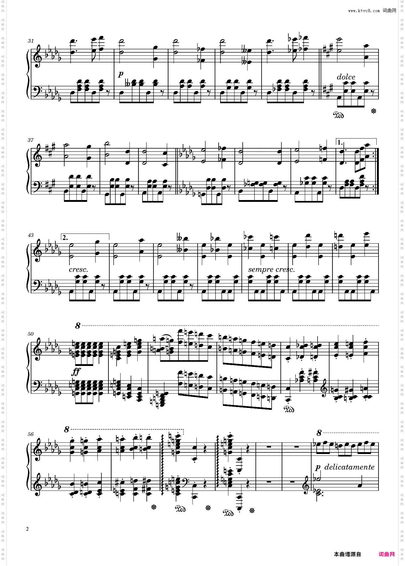 Une Improvisation Opus 12b No· 2 in D? Major – Alkan