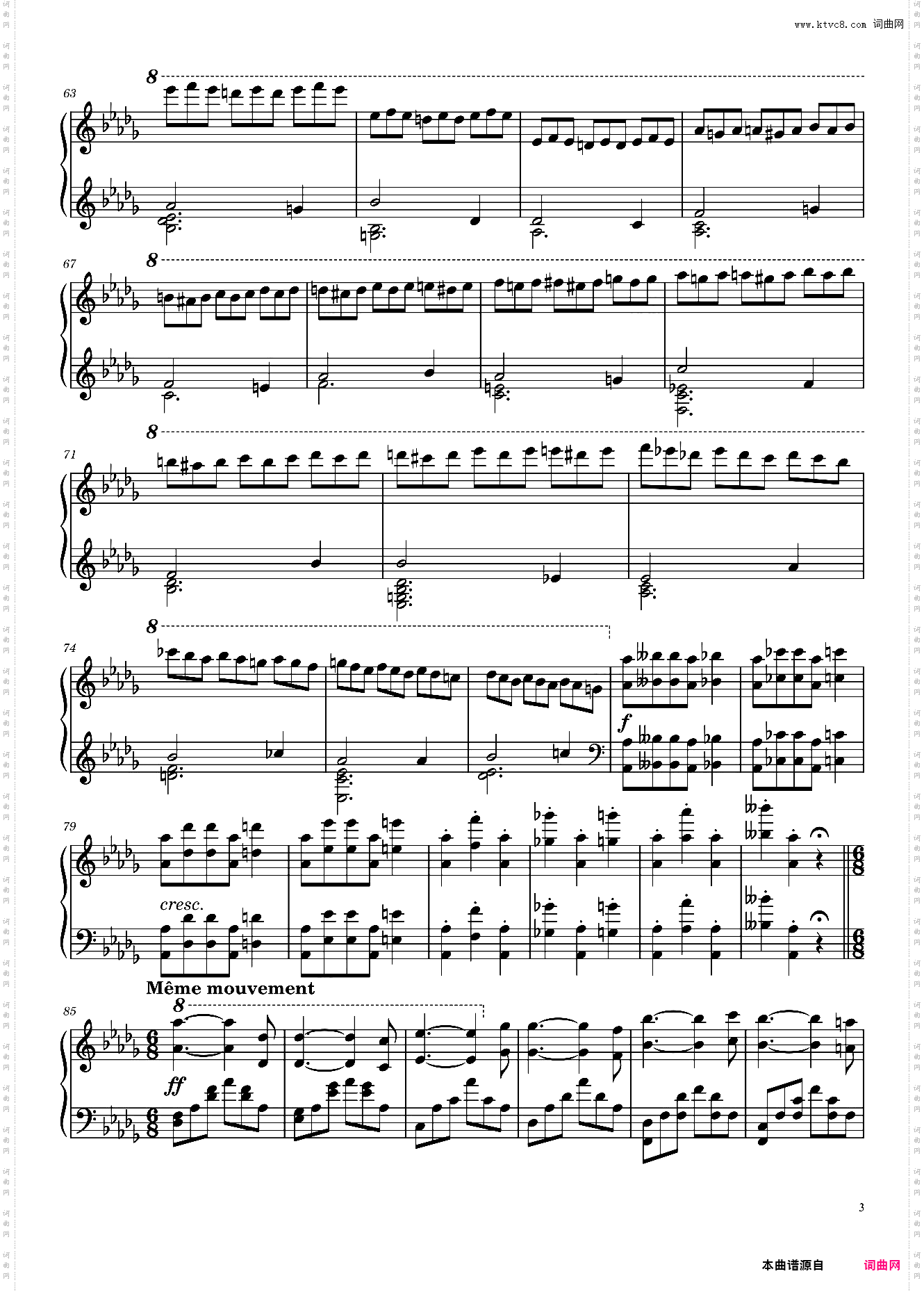 Une Improvisation Opus 12b No· 2 in D? Major – Alkan