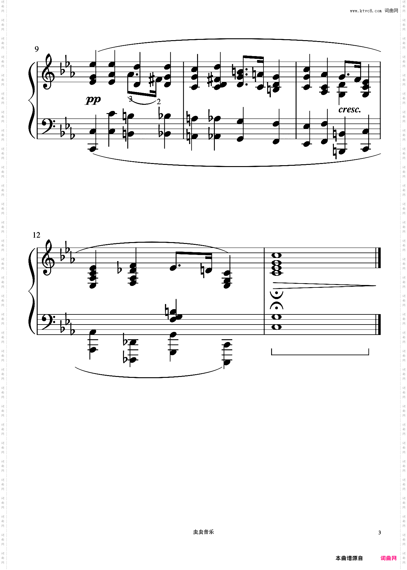 32·c小调前奏曲《约翰汤普森 现代钢琴教程3》