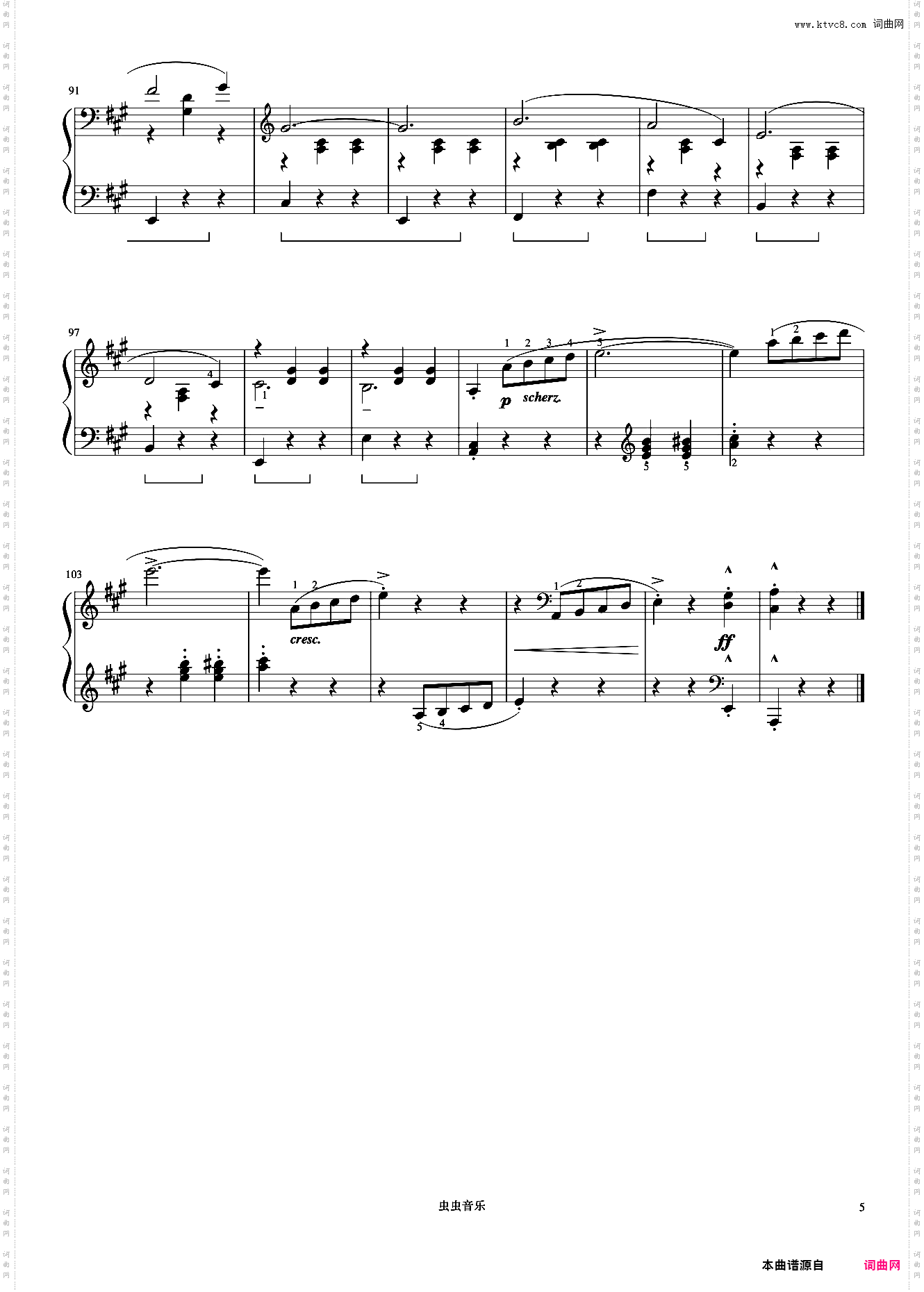 22·溜冰《约翰汤普森 现代钢琴教程3》