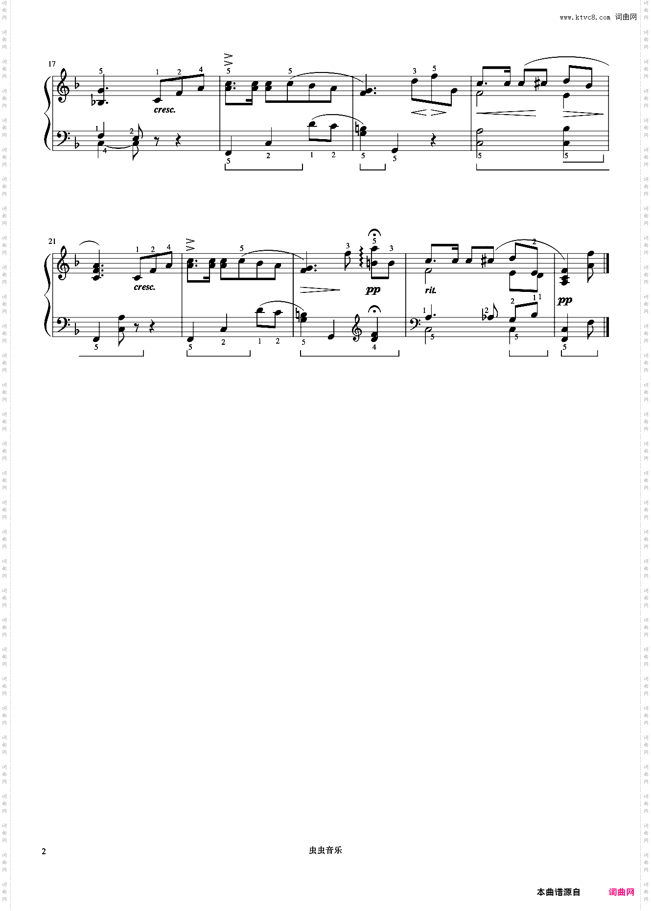 50·维也纳旋律《约翰汤普森 现代钢琴教程2》