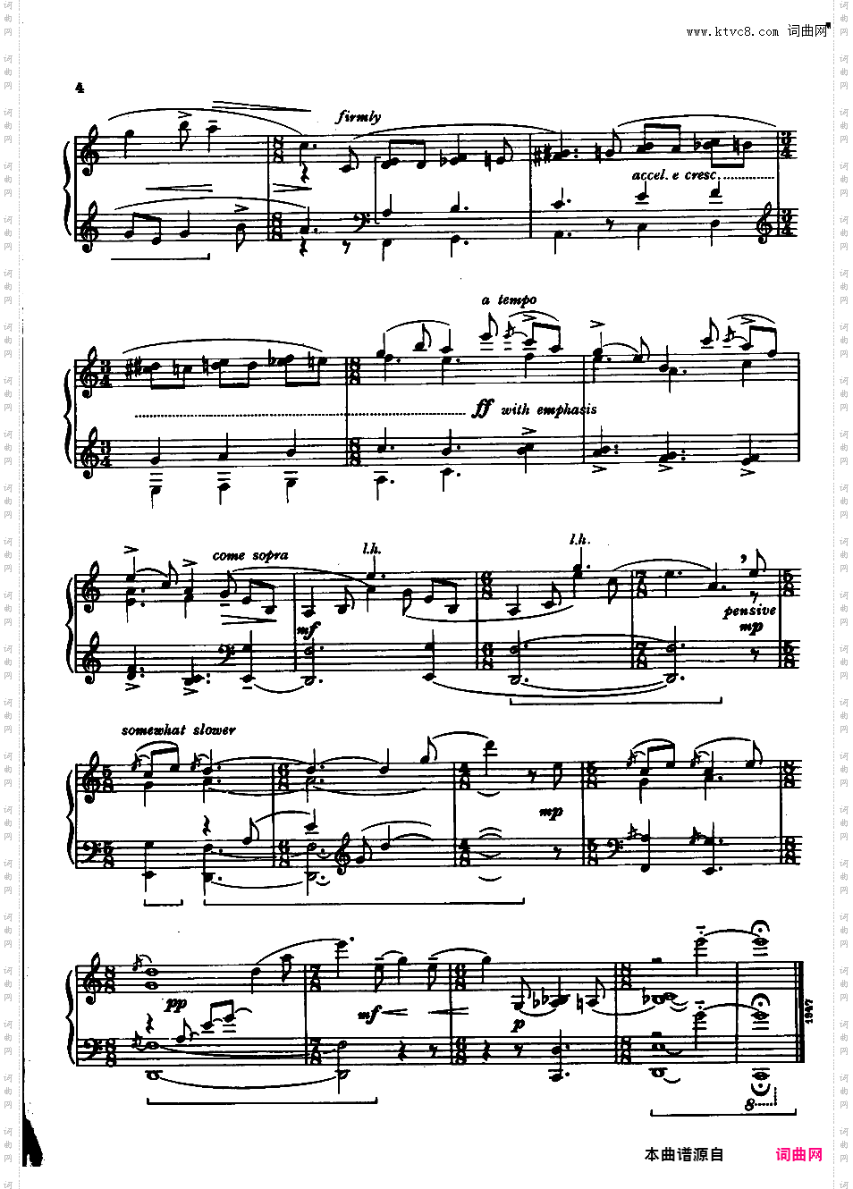 4首布鲁斯 4 Piano Blues