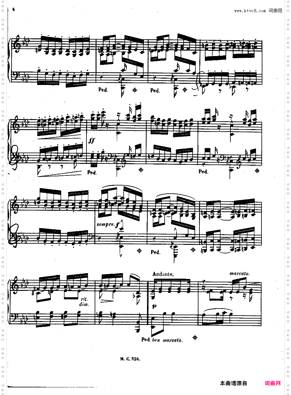 间奏曲Intermezzo op20