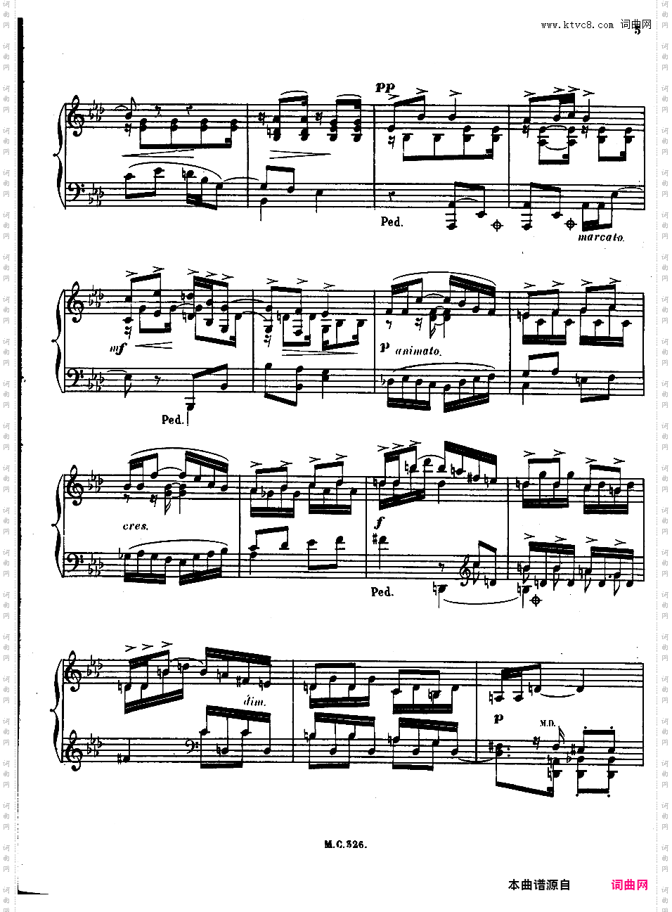 间奏曲Intermezzo op20