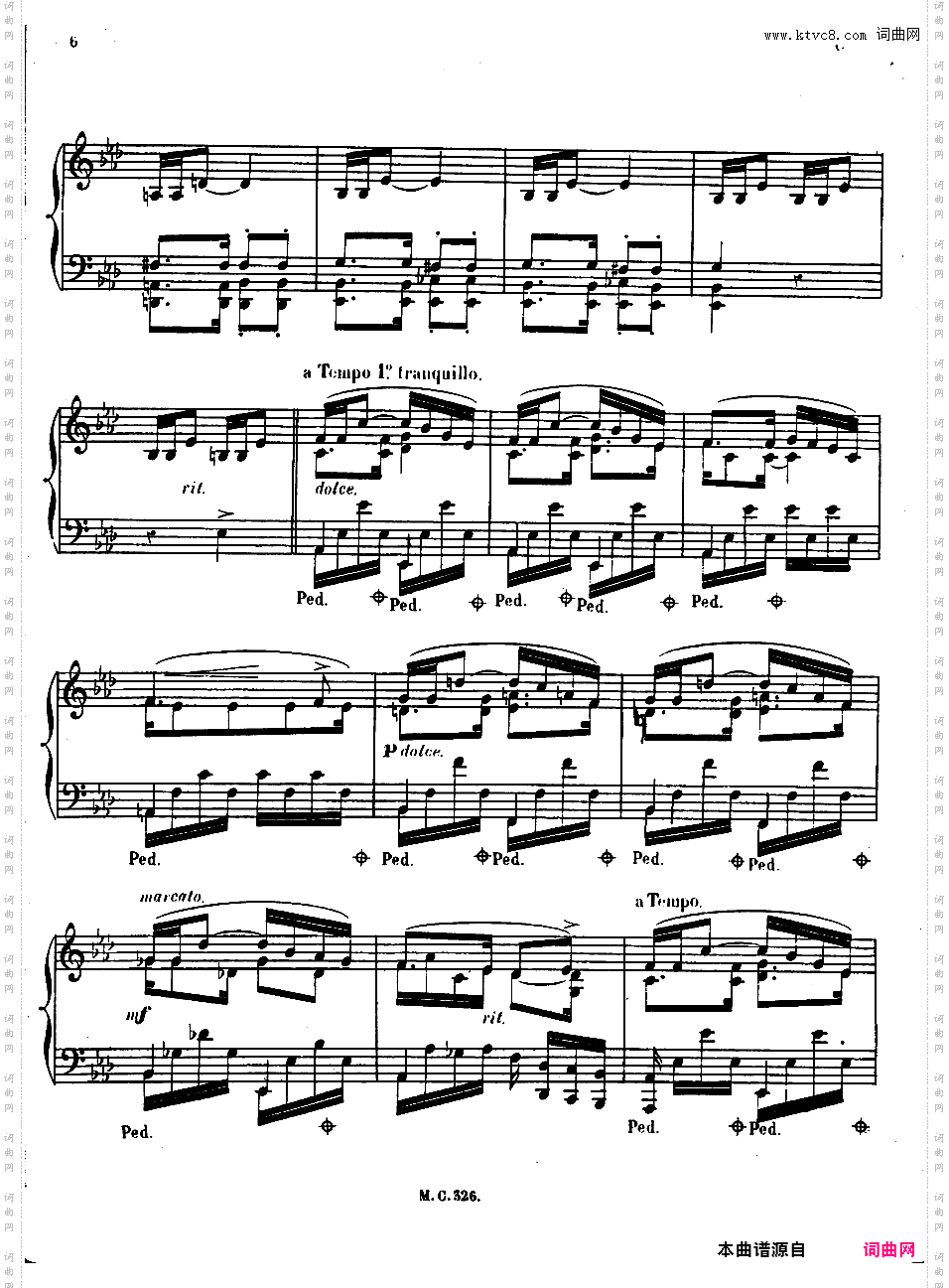 间奏曲Intermezzo op20